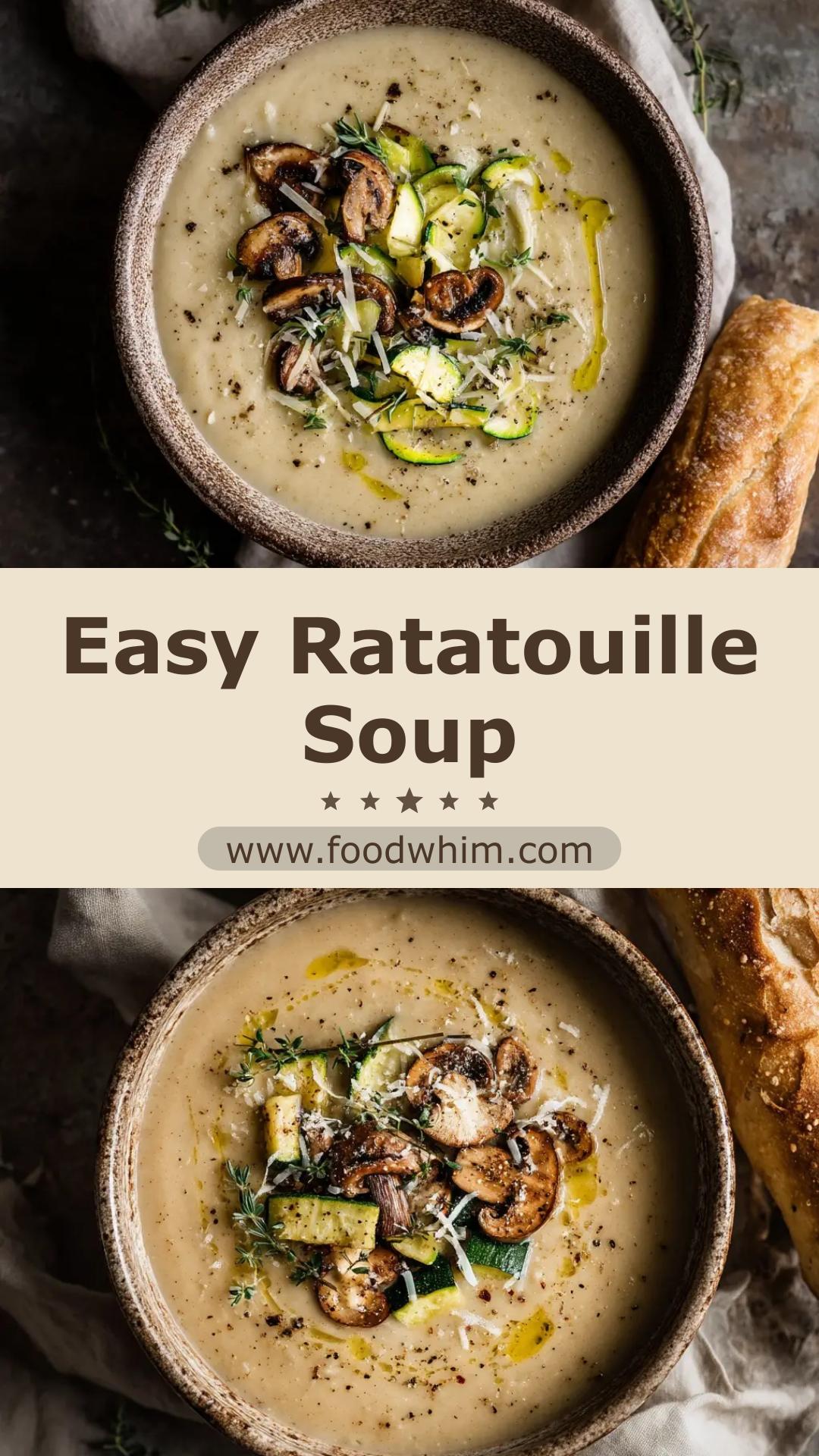 Ratatouille Soup with Eggplant and Zucchini — pin 1