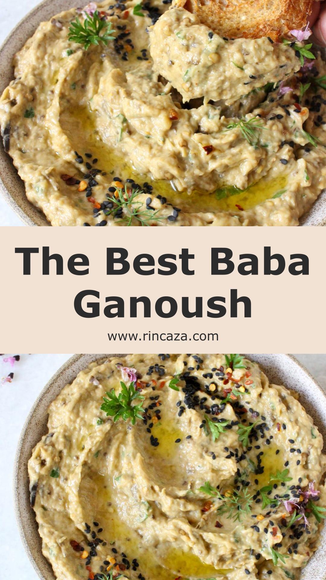 Lebanese Baba Ganoush With Smoky Charred Eggplant and Tahini — pin 3