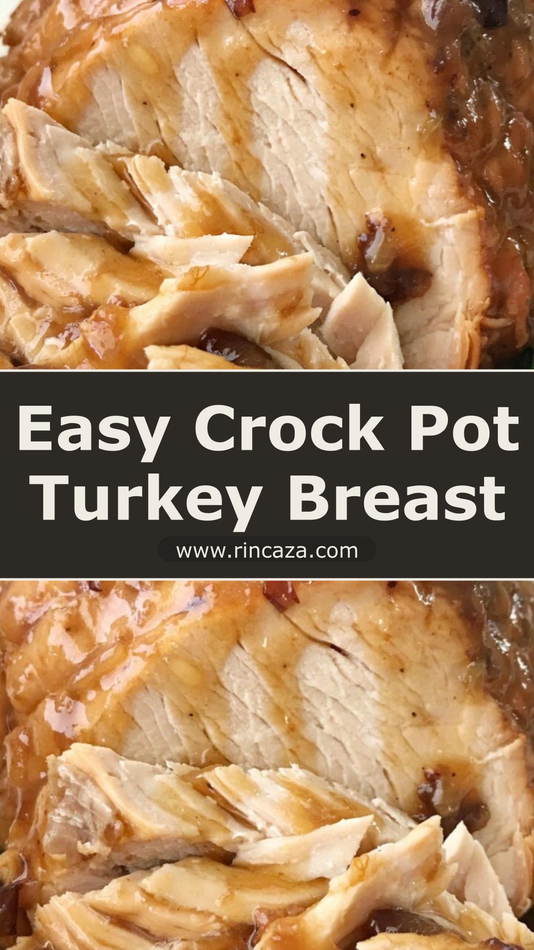 Crock Pot Cranberry Turkey Breast with Orange Cranberry Gravy — pin 1