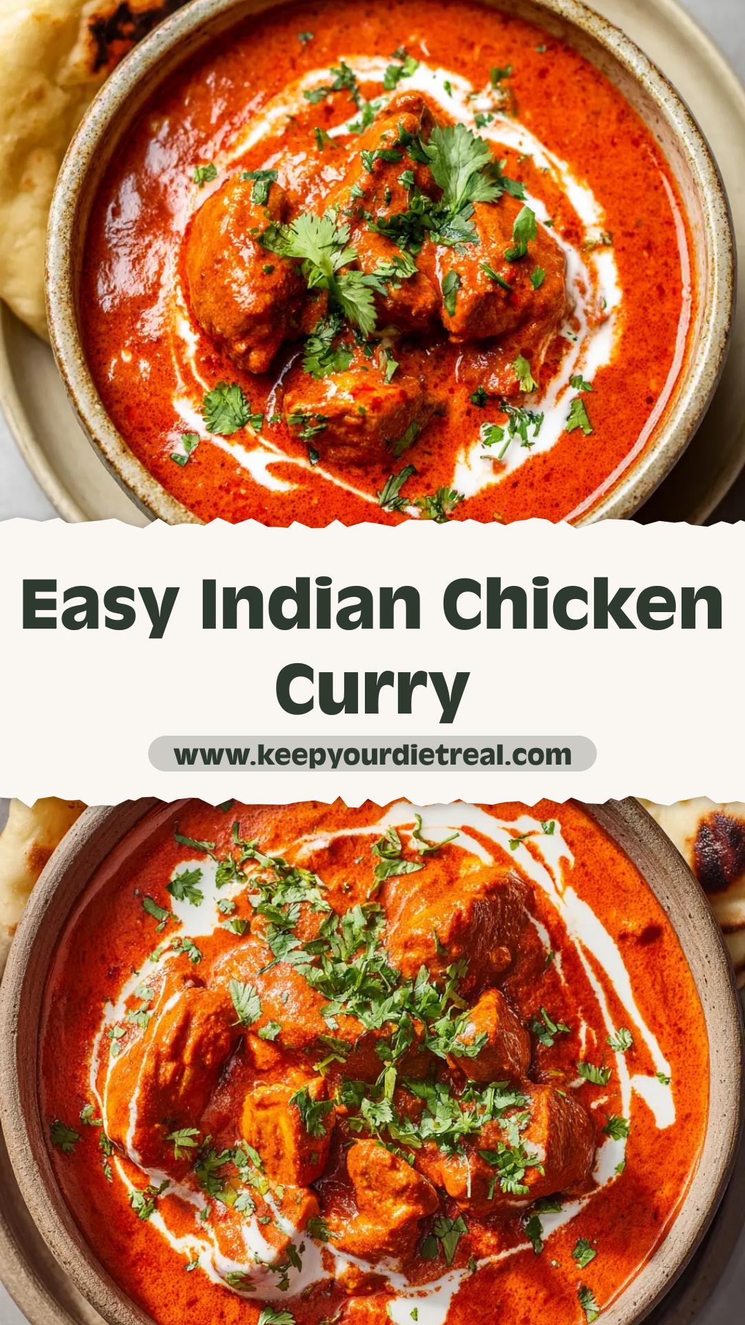 Indian Chicken Curry With Tomato Coconut Sauce — pin 2