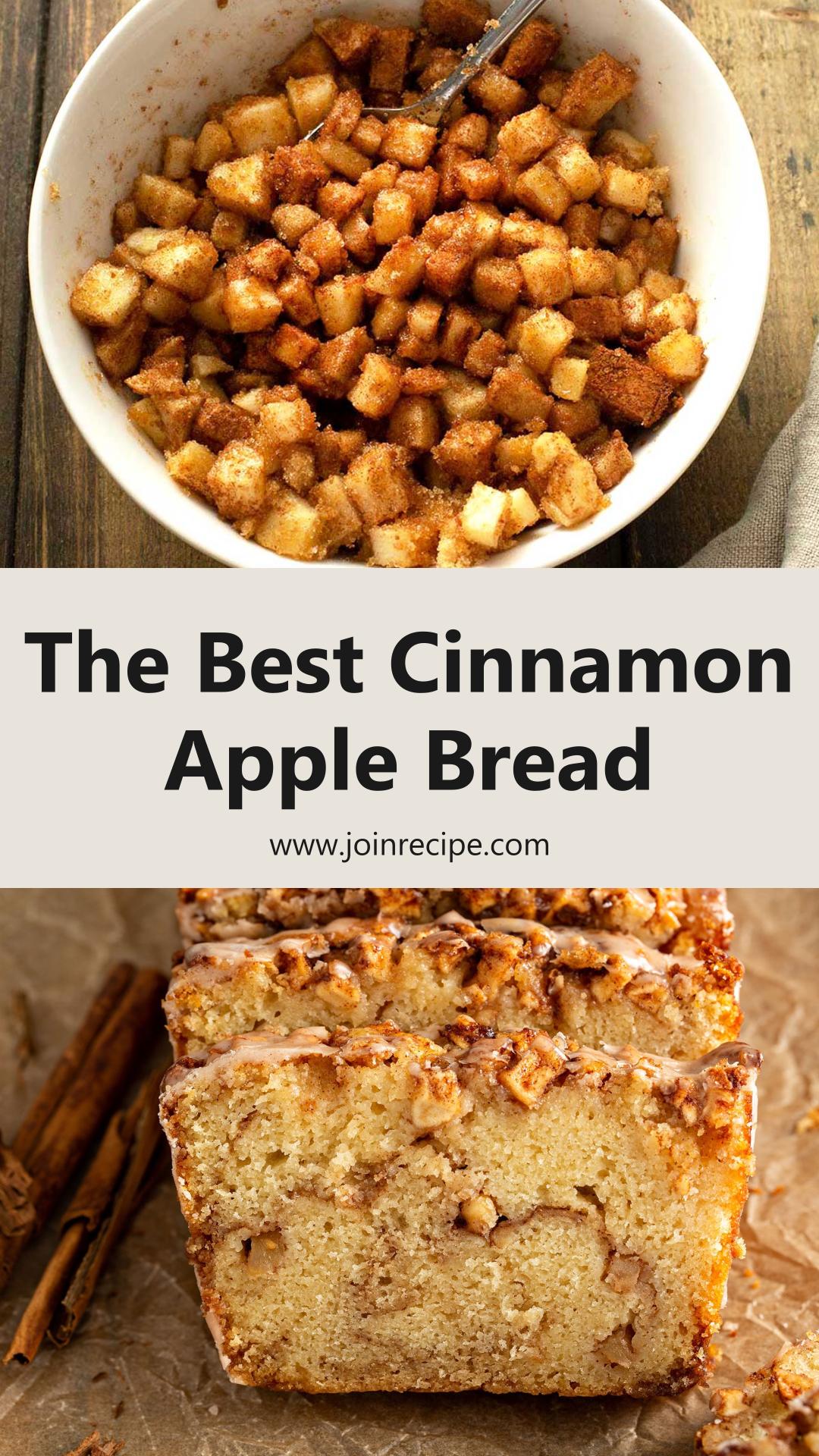 Cinnamon Apple Bread with Brown Sugar Swirl and Cinnamon Glaze — pin 2