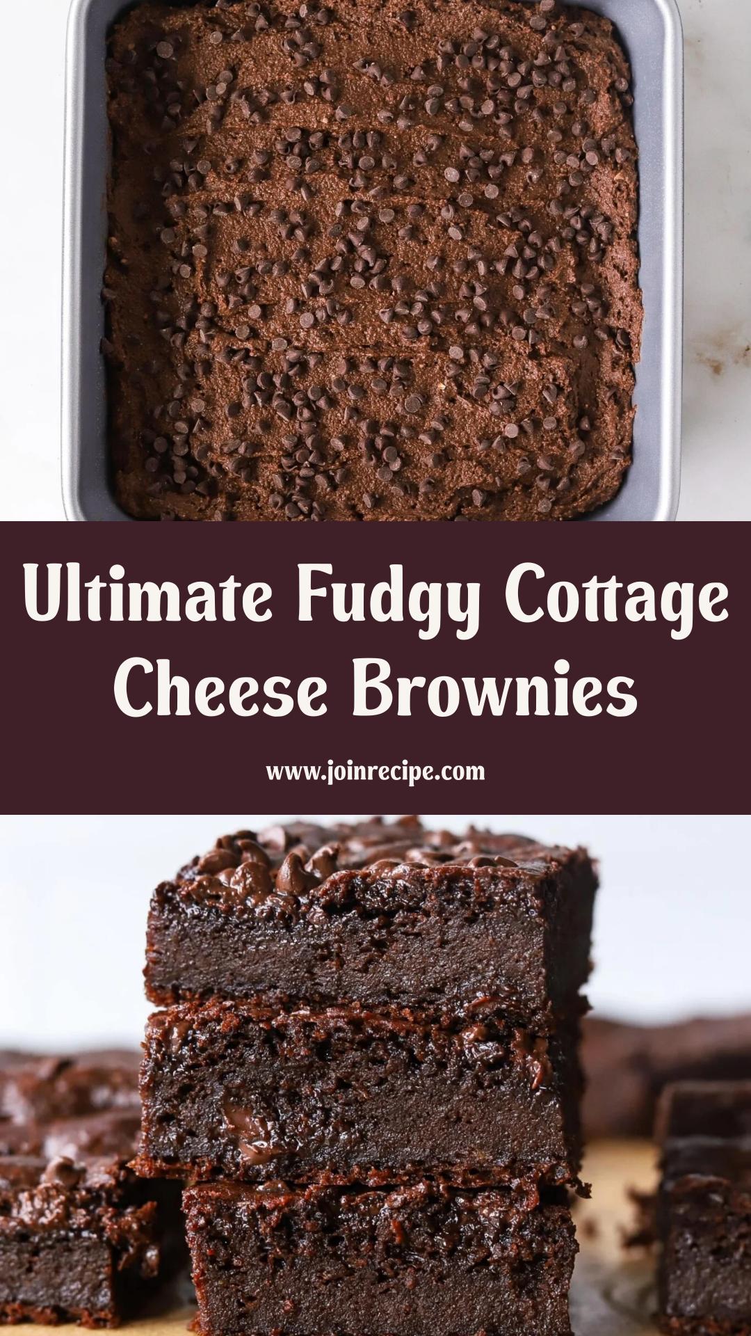 Fudgy Cottage Cheese Brownies — pin 2