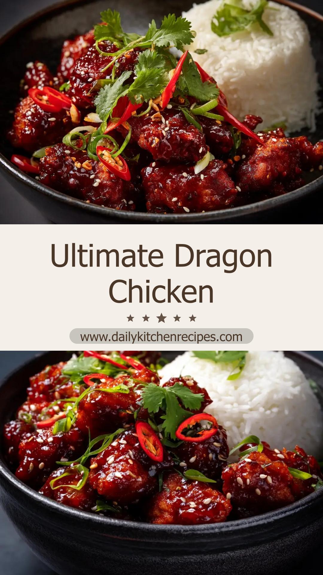 Dragon Chicken with Sweet and Spicy Red Chili Sauce — pin 2