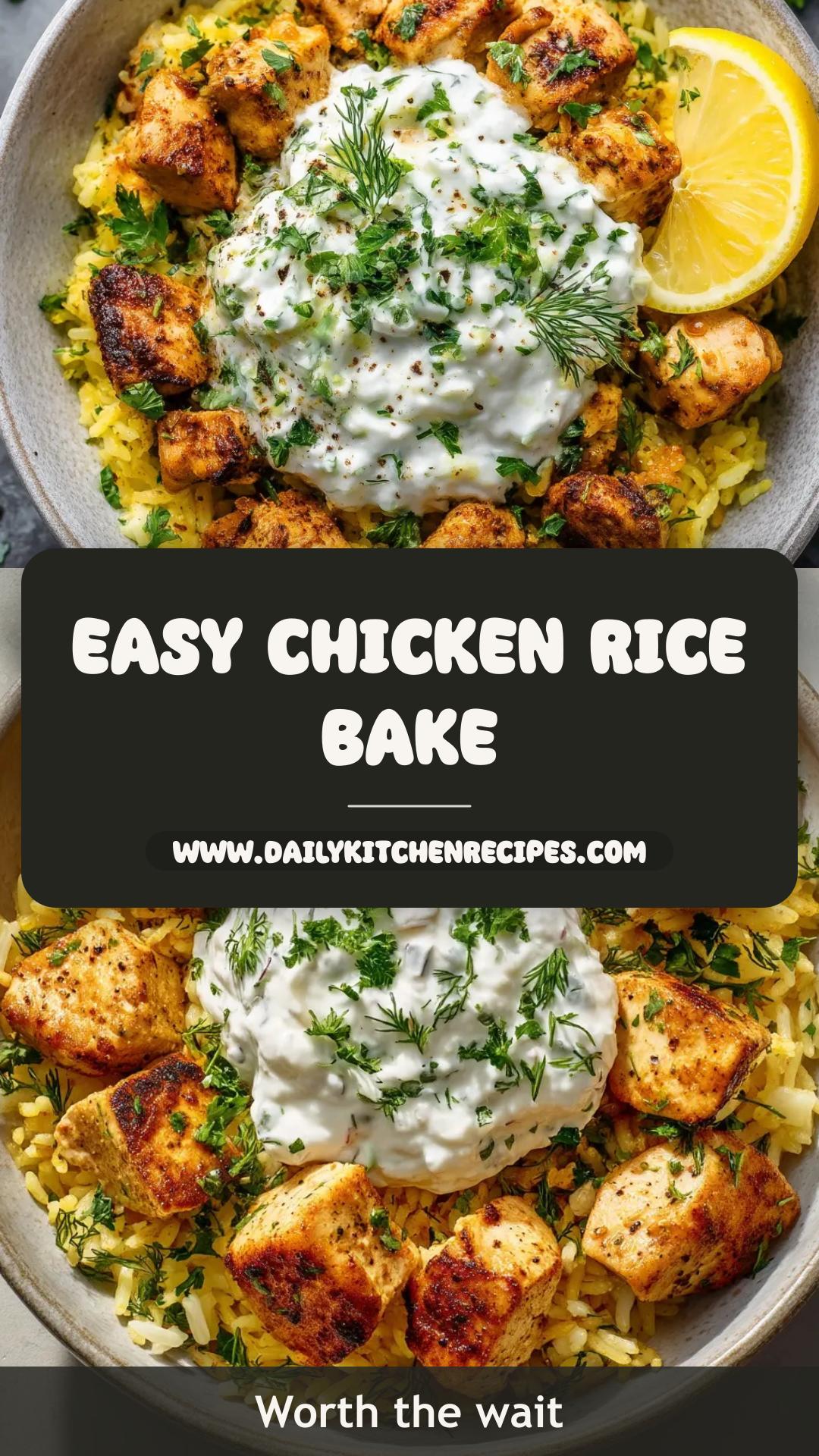Dump And Bake Chicken Rice With Cream Of Chicken Soup — pin 2
