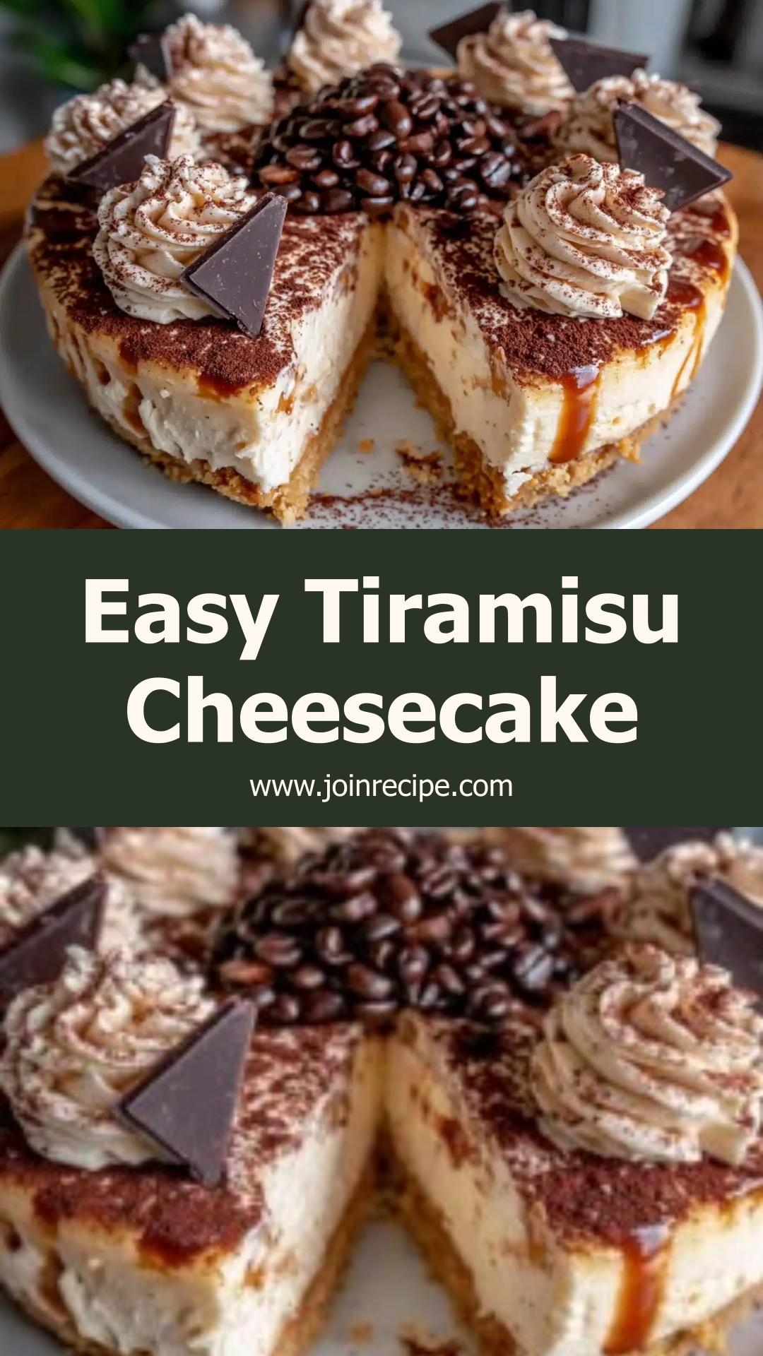 Easy Tiramisu Cold Brew Cheesecake: A No-Bake Italian Delight — pin 2