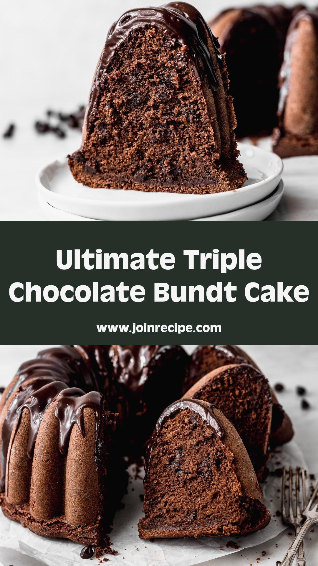 Triple Chocolate Bundt Cake — pin 3