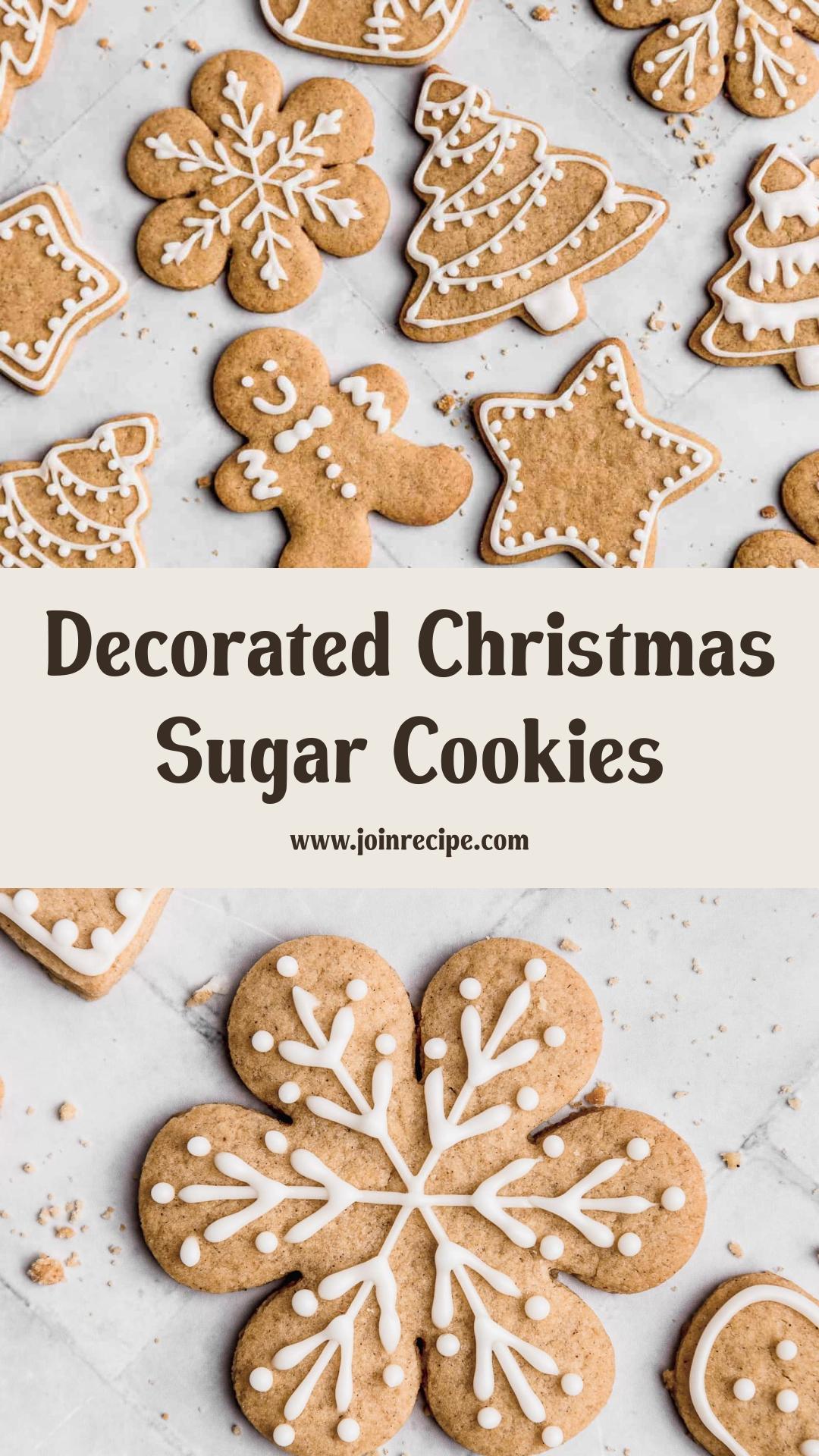 Decorated Christmas Sugar Cookies — pin 2