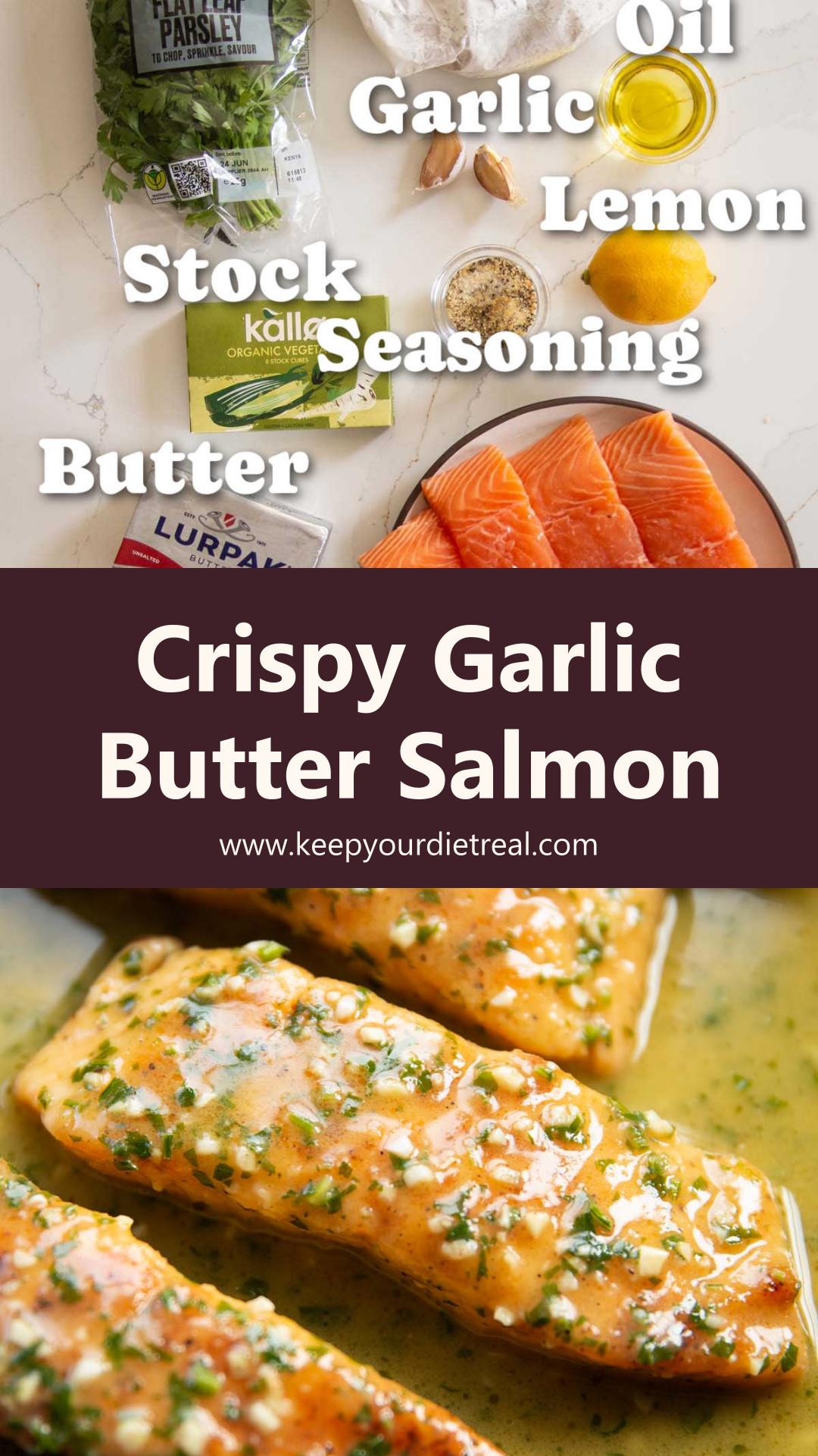 Garlic Butter Salmon with Golden Crust and Fresh Lemon — pin 2
