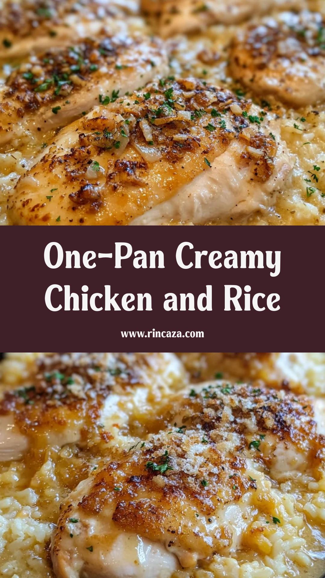 Forgotten Chicken and Rice: One-Pan Comfort Food with Creamy Flavor — pin 1
