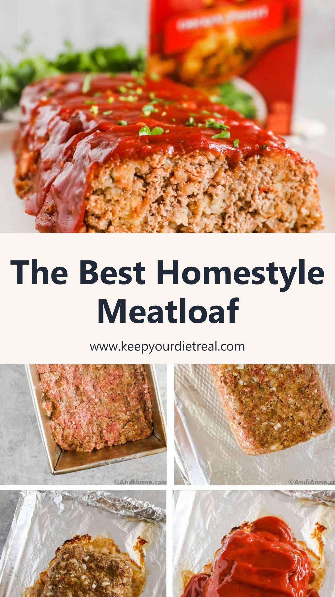 Classic Homestyle Meatloaf with Tangy Ketchup Glaze — pin 2