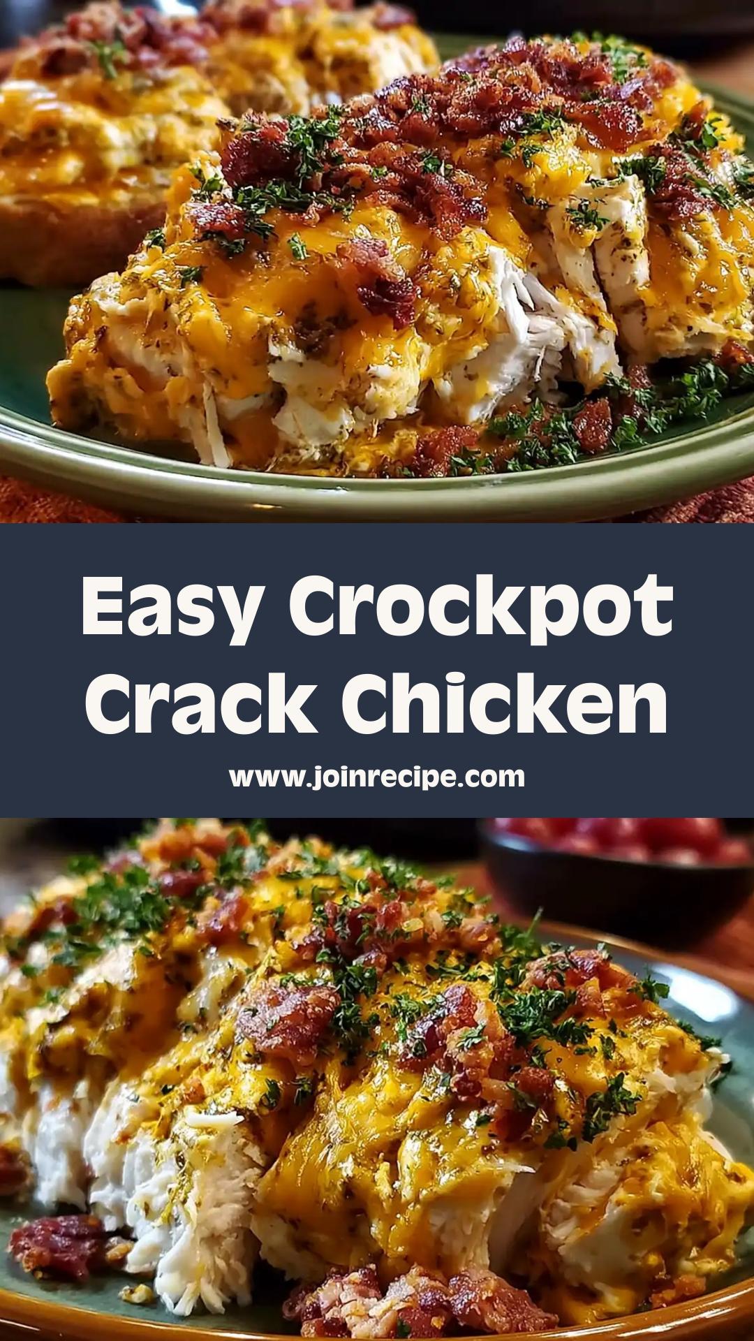 Crockpot Crack Chicken: Creamy Shredded Goodness with 5 Ingredients — pin 2