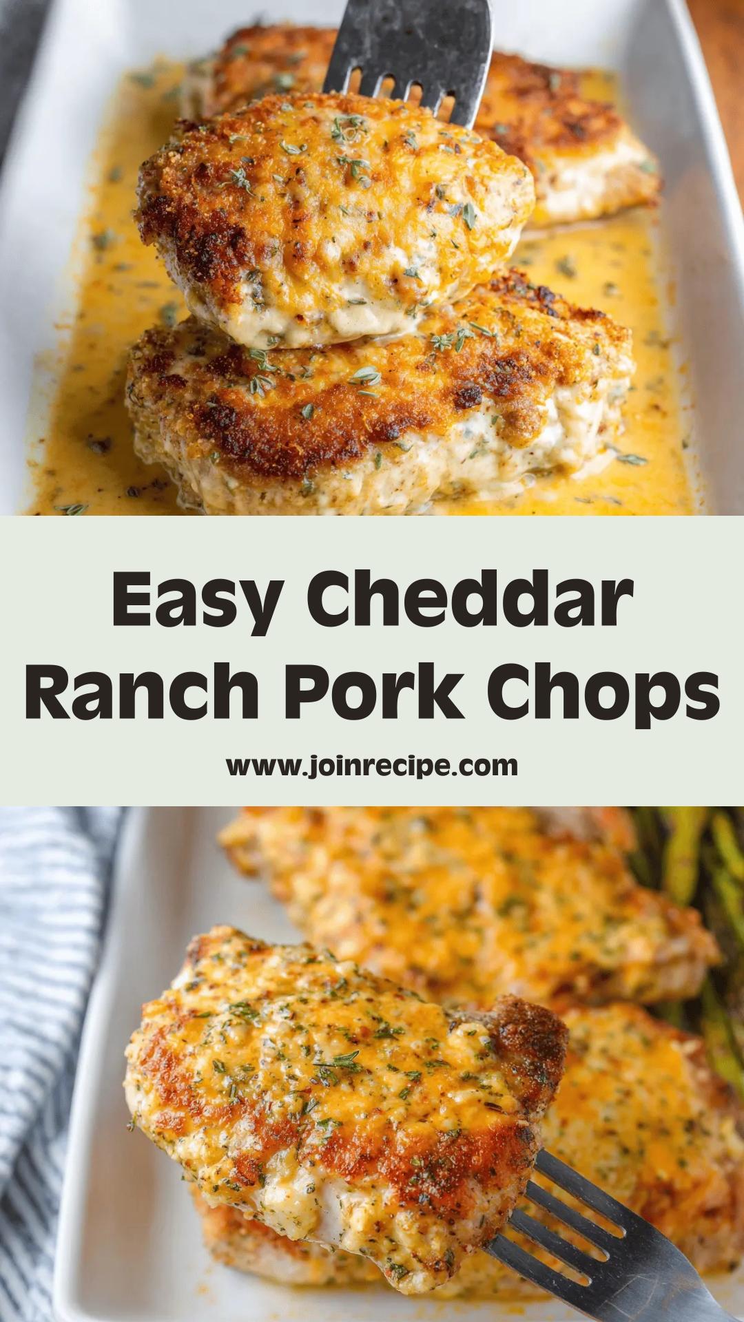Cheddar Ranch Pork Chops: Juicy and Cheesy for a Family-Friendly Dinner — pin 2