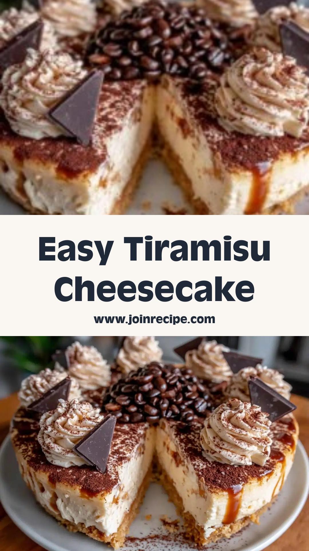 Easy Tiramisu Cold Brew Cheesecake: A No-Bake Italian Delight — pin 3