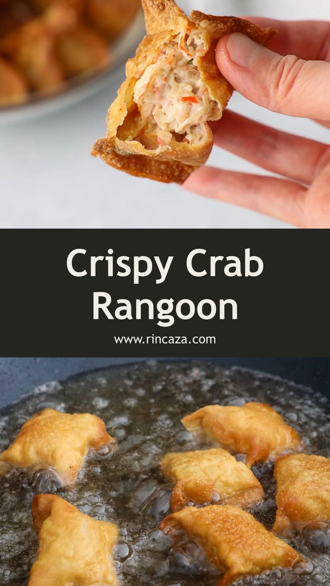 Crab Rangoon with Crispy Golden Wontons and Creamy Crab Filling — pin 3