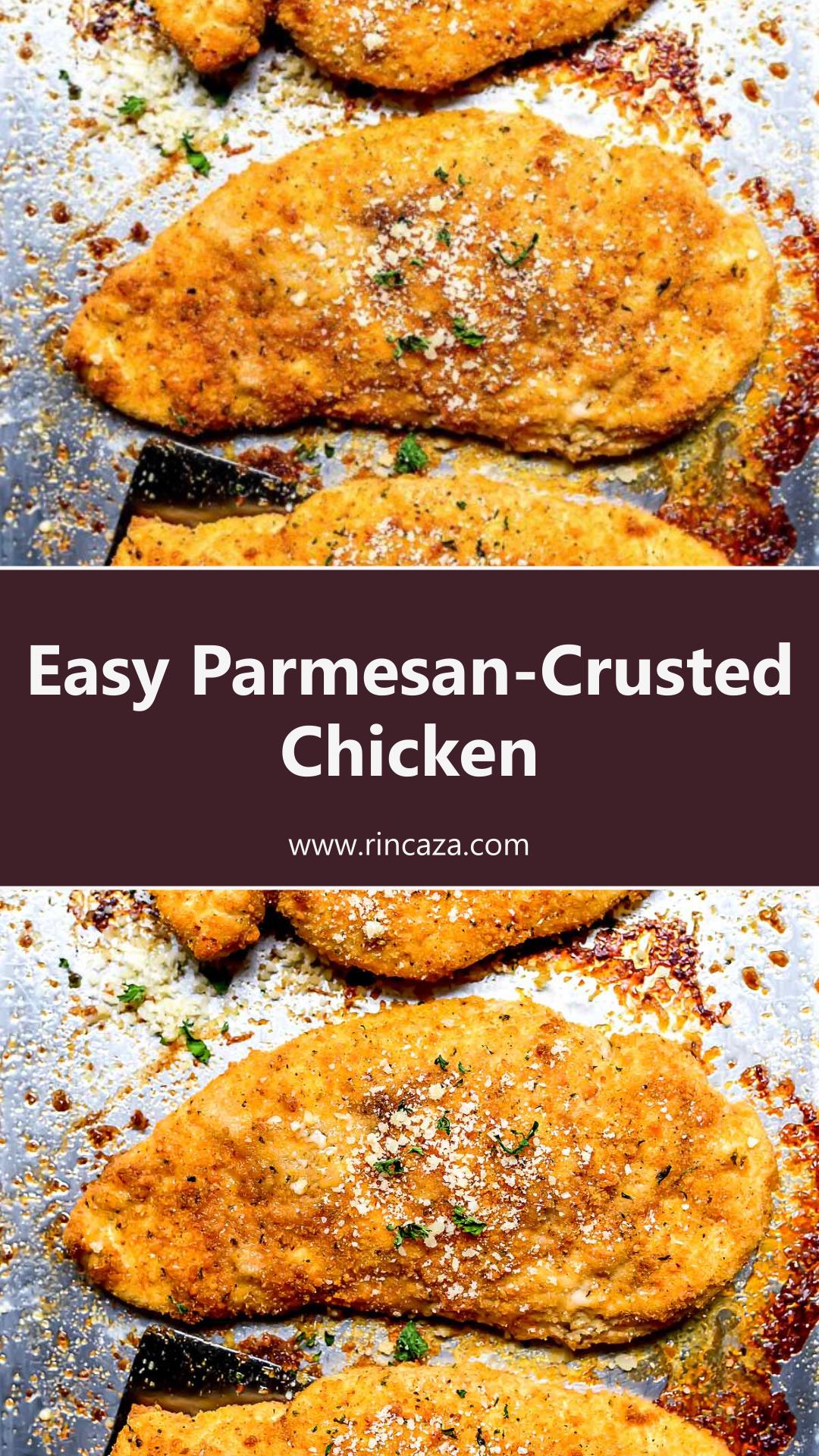 Baked Parmesan-Crusted Chicken with Crispy Italian Breadcrumbs — pin 2