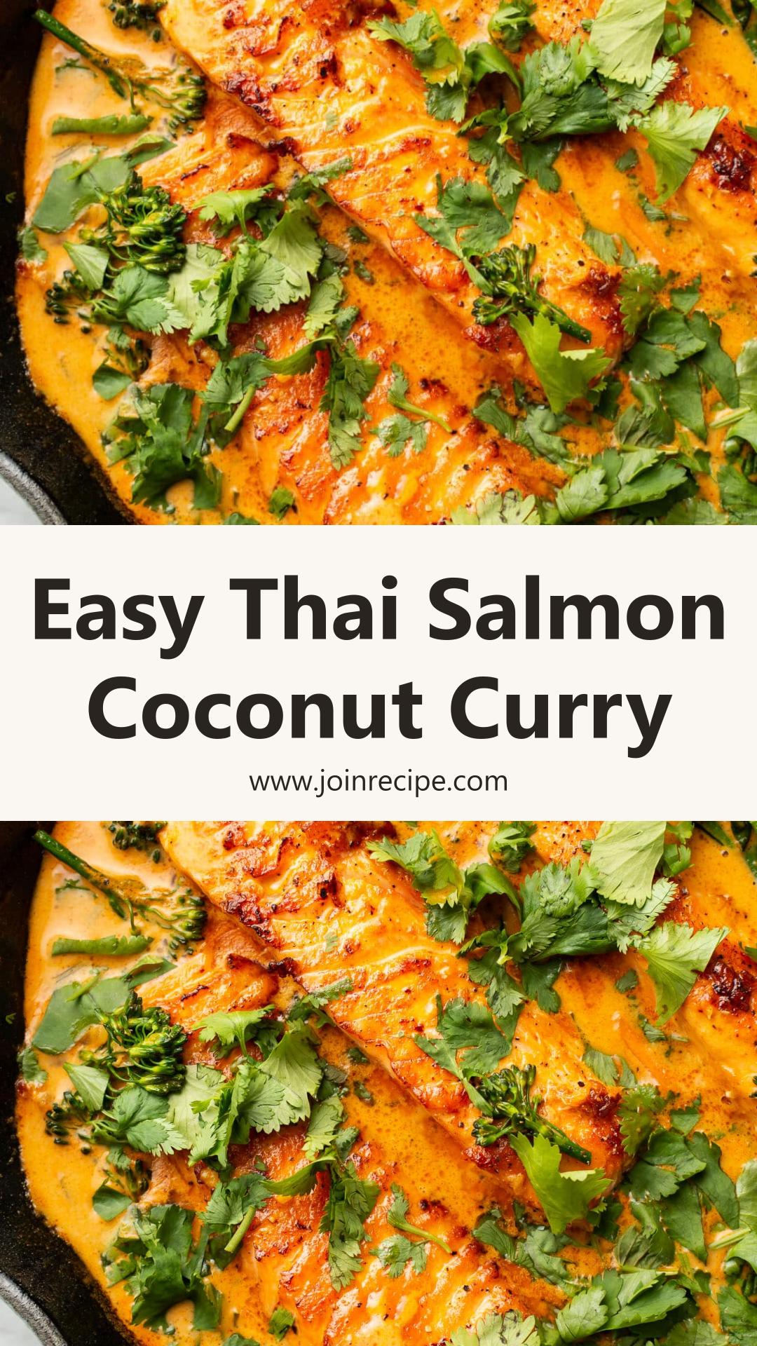 Thai-Inspired Salmon Coconut Curry with Pan-Seared Salmon — pin 1