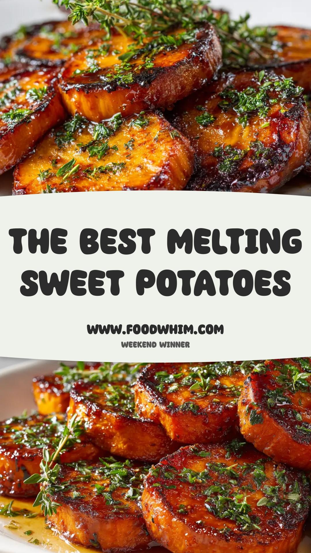 Melting Sweet Potatoes with Buttery Brown Sugar Glaze — pin 1