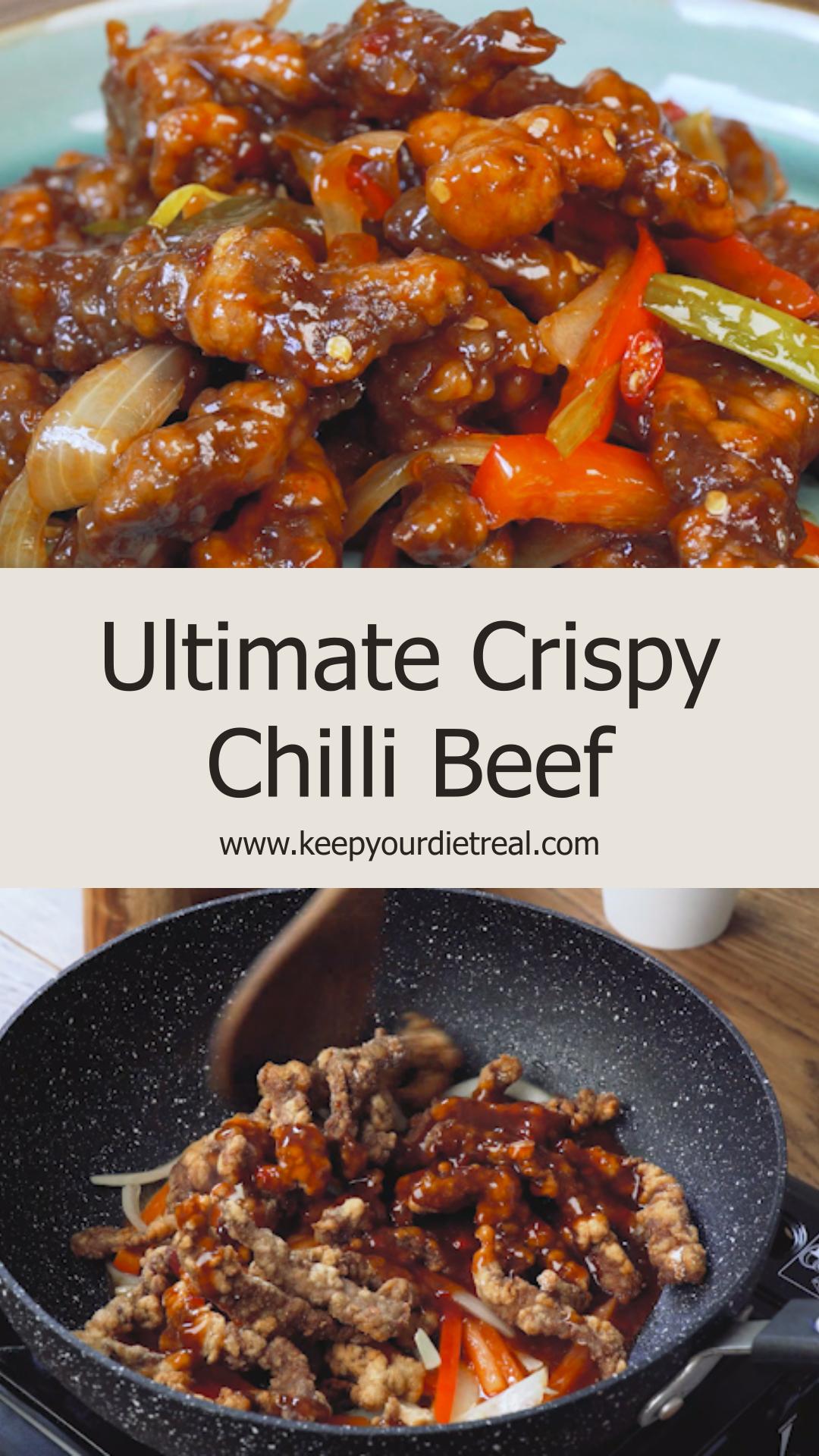 Crispy Chilli Beef with Sweet Chilli Sauce — pin 2
