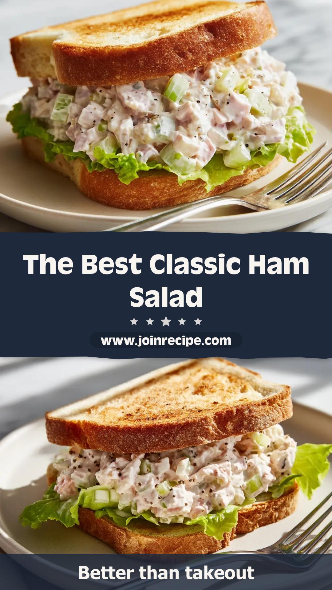 Classic Ham Salad with Pickle Relish and Eggs — pin 1