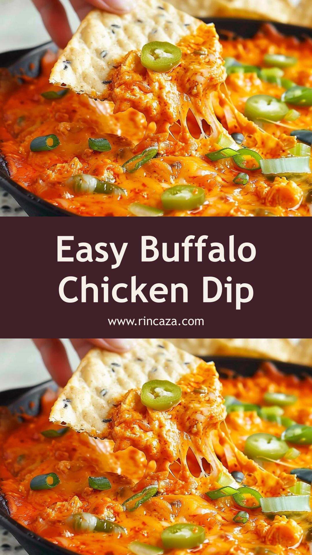 Buffalo Chicken Dip: Easy Make-Ahead Recipe for Game Day — pin 3