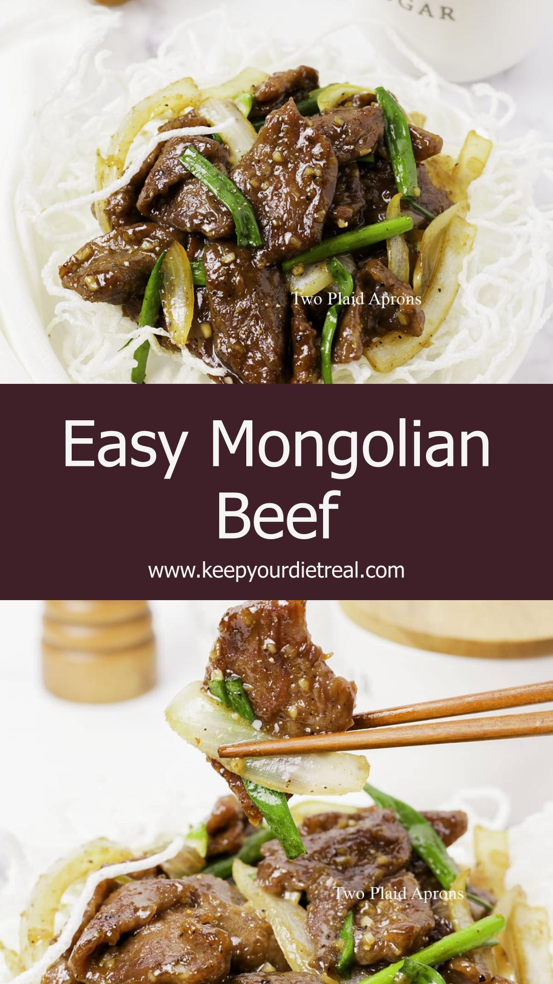 Mongolian Beef with Caramelized Soy Sauce and Green Onions — pin 2