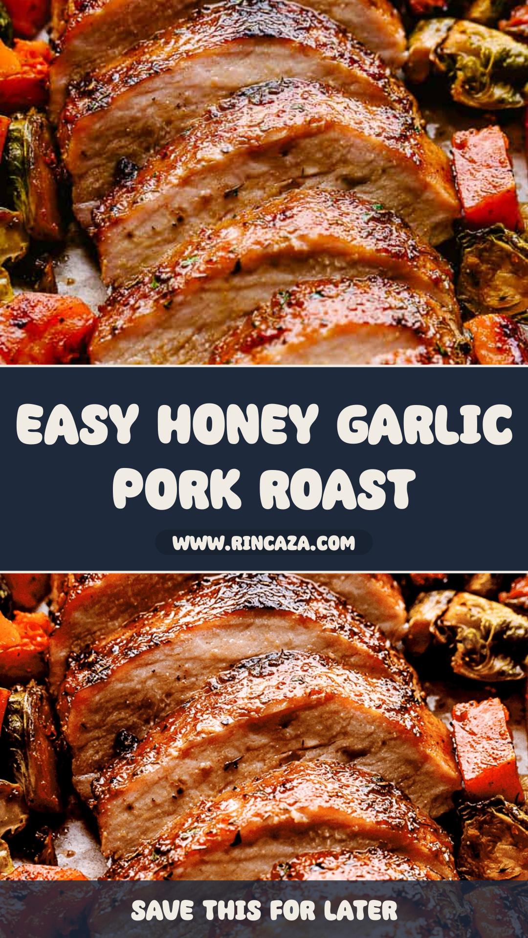 Honey Garlic Pork Loin Roast with Brussels Sprouts and Butternut Squash — pin 3