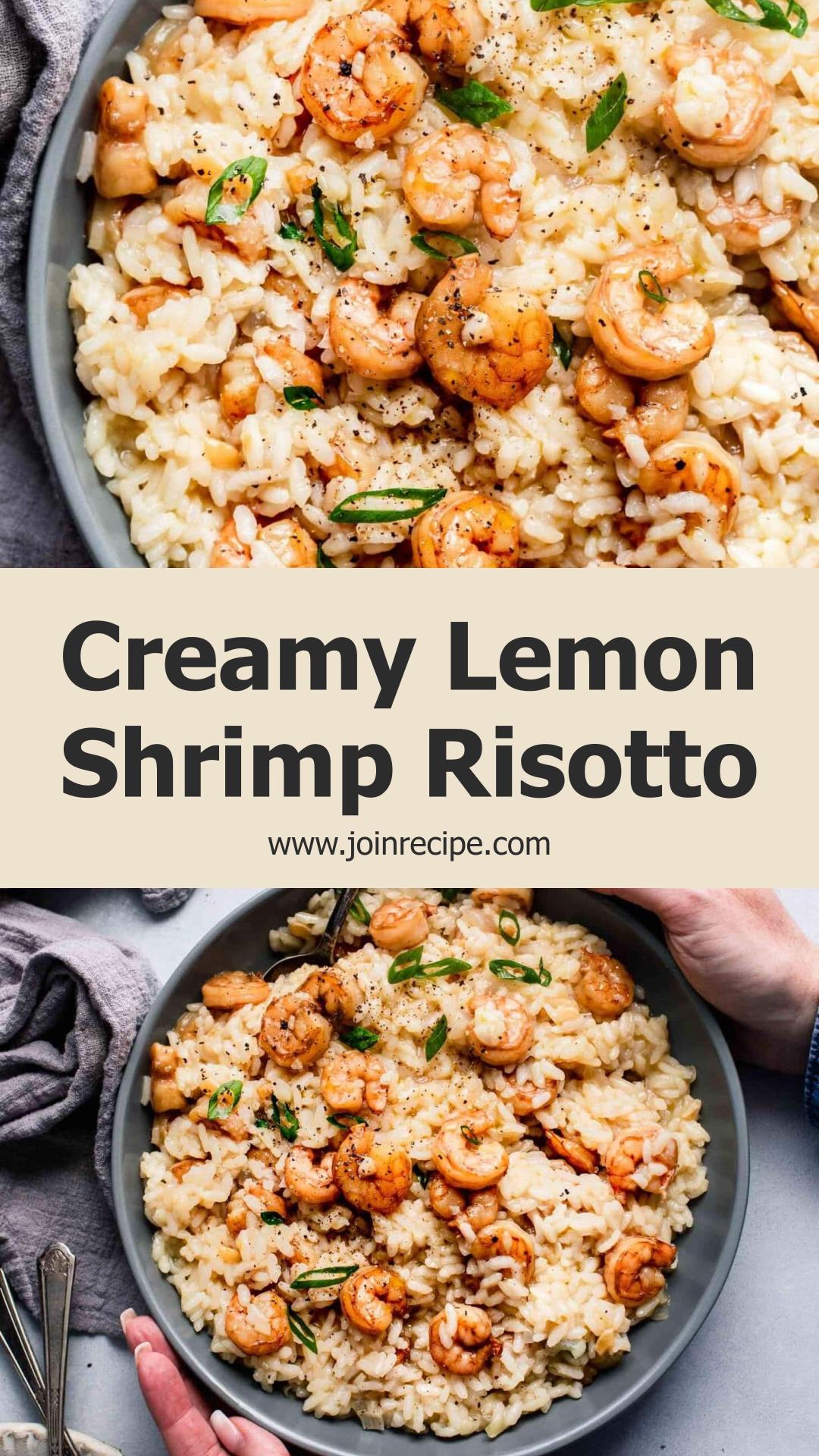 Shrimp Risotto with Lemon and Worcestershire Shrimp — pin 2