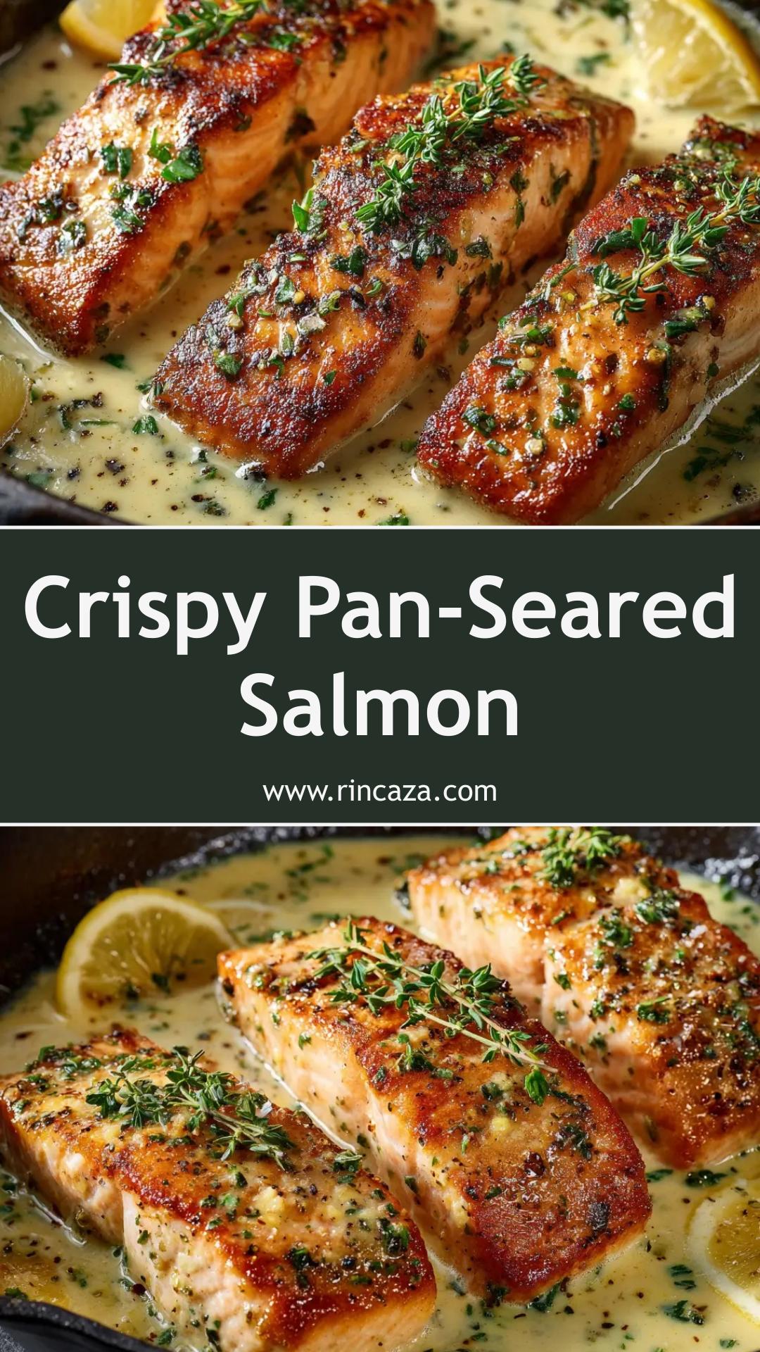 Pan-Seared Salmon with Crispy Skin and Garlic Butter — pin 2