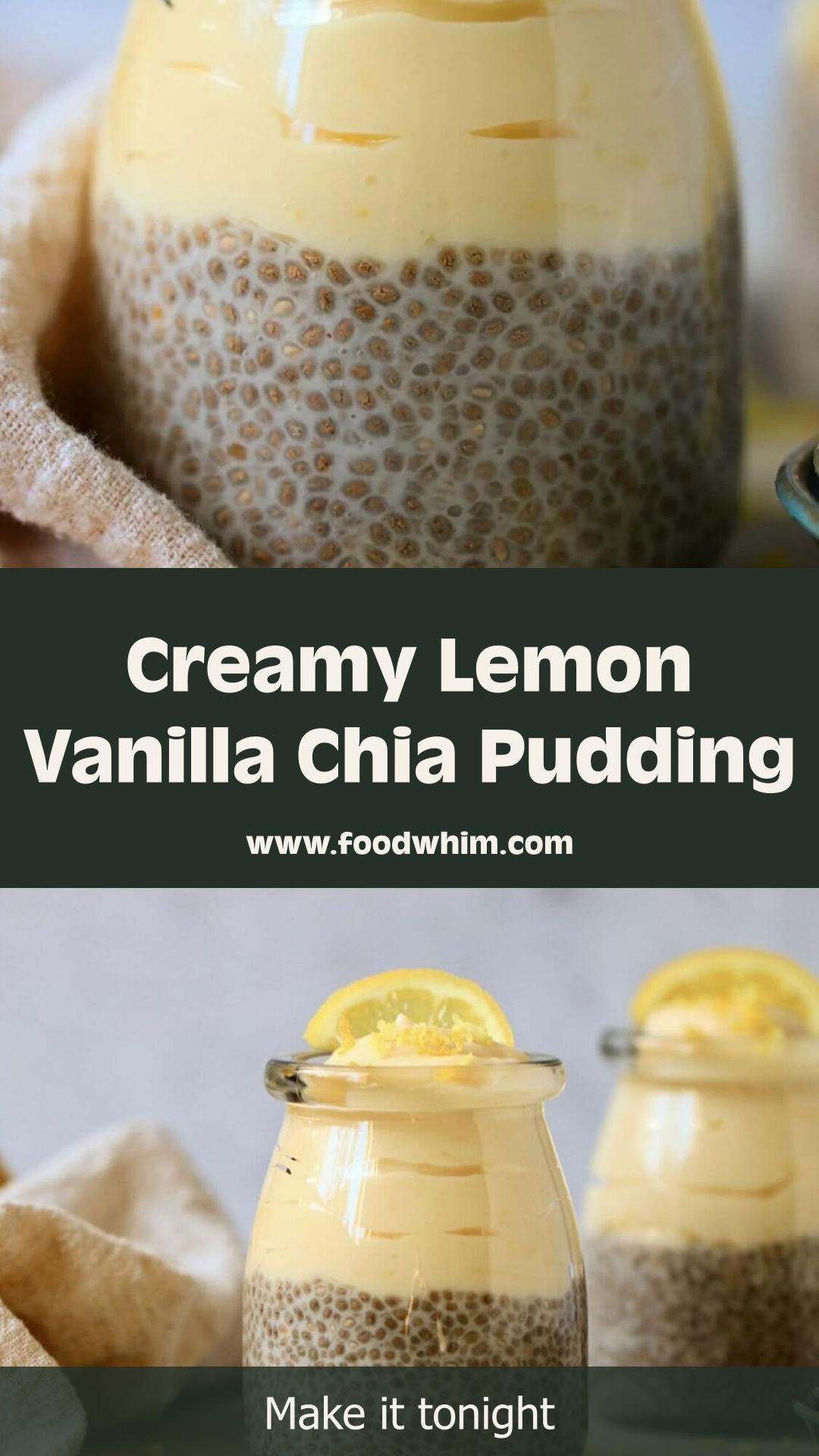 Lemon Vanilla Chia Pudding With Tart Coconut Lemon Layers — pin 1