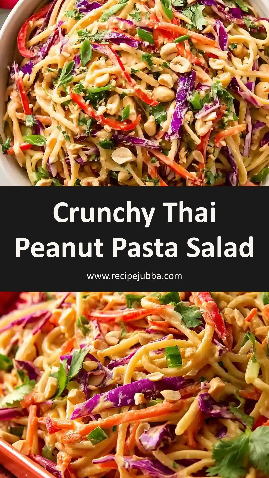 Crunchy Thai Peanut Pasta Salad: Flavor-Packed Make-Ahead Delight — pin 1