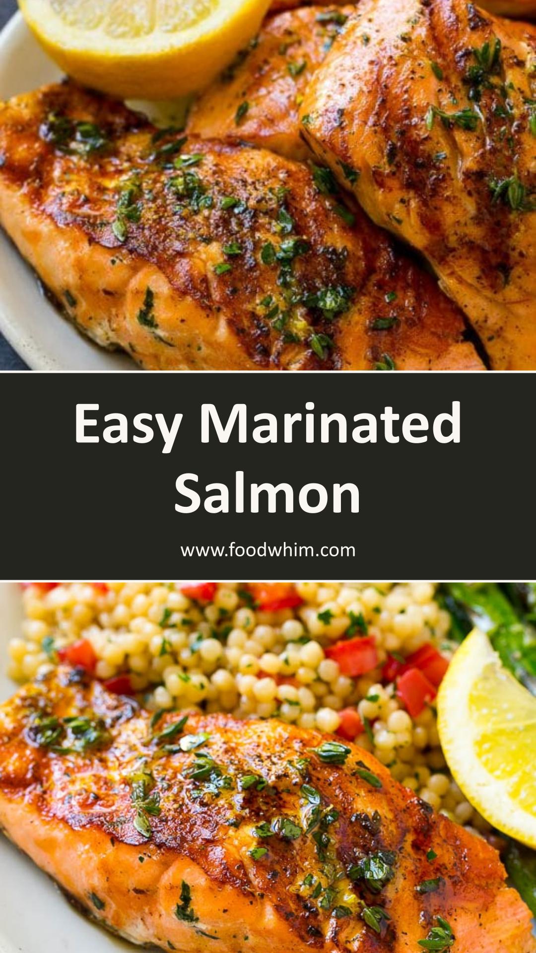 Marinated Salmon with Garlic, Herbs, and Lemon Zest — pin 3