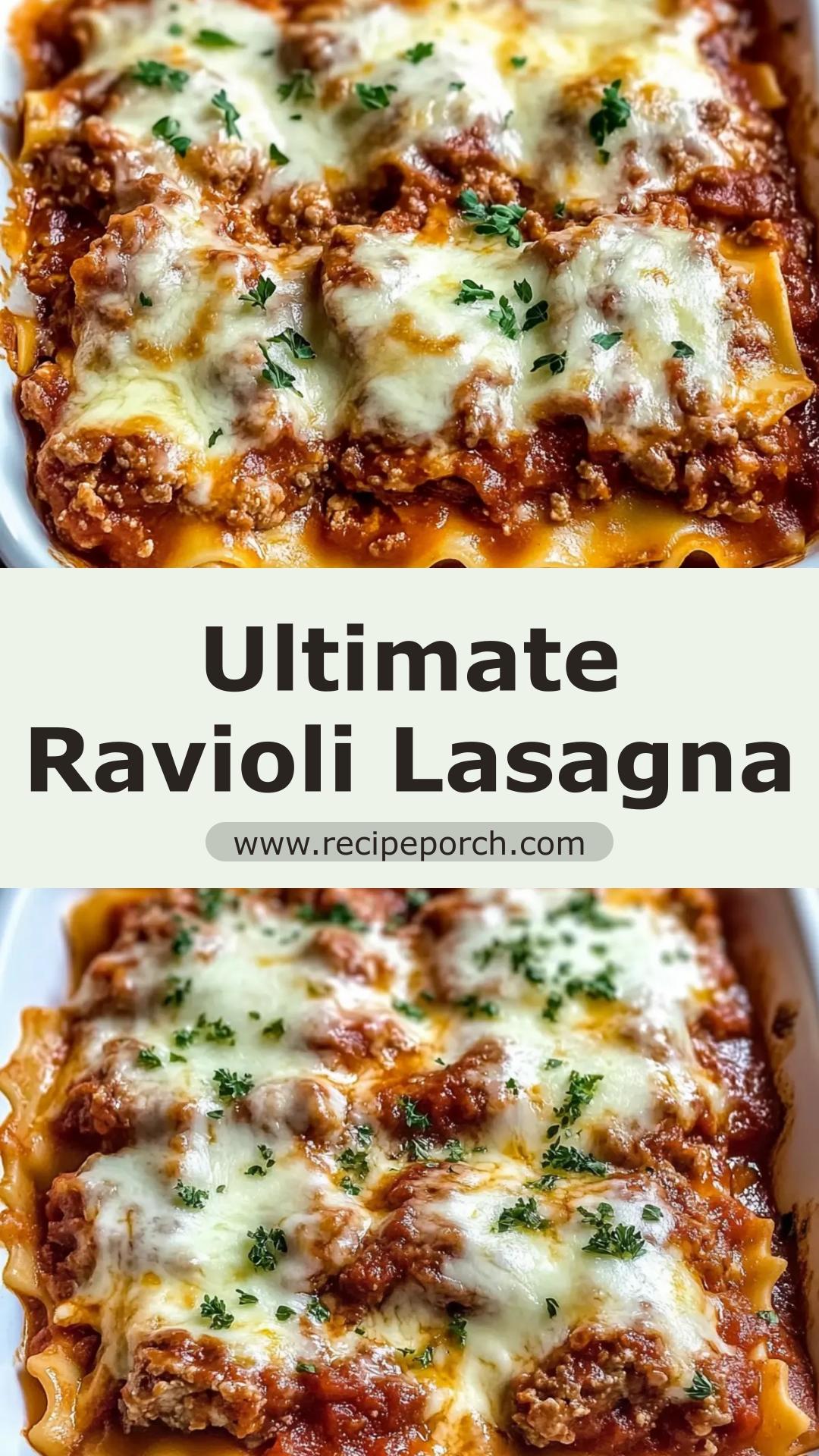Million Dollar Ravioli Lasagna with Creamy Ricotta and Golden Mozzarella — pin 3