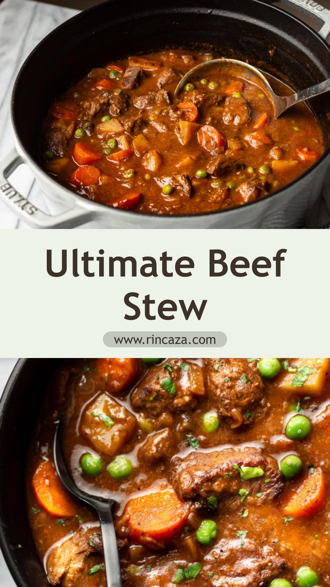 Beef Stew with Tender Chuck, Carrots, and Red Wine Sauce — pin 2