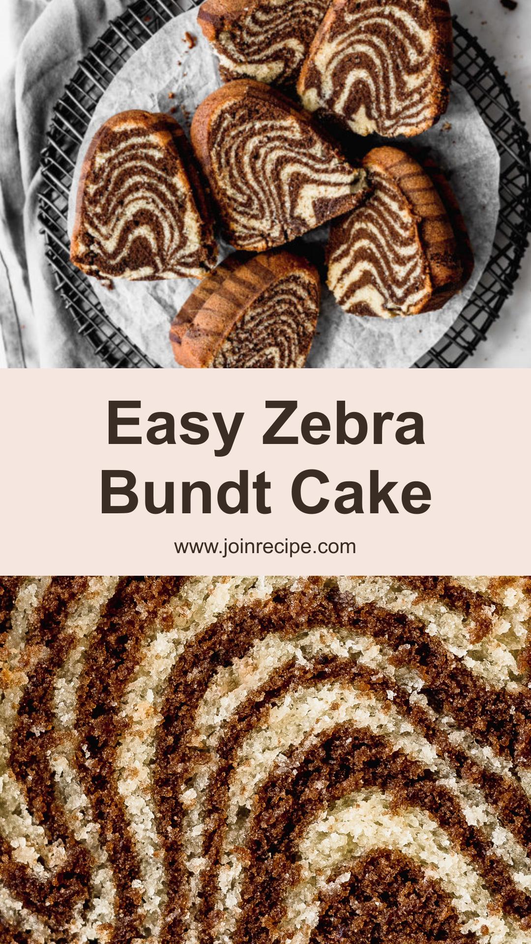 Zebra Bundt Cake — pin 1