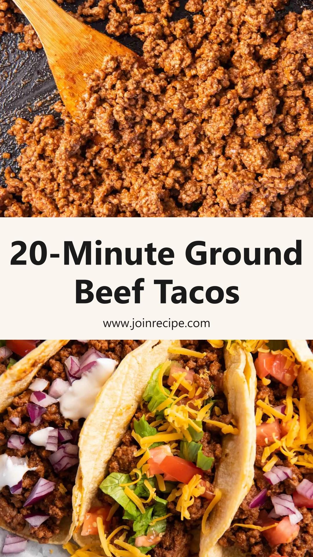 Ground Beef Tacos: 20-Minute Seasoned Taco Meat With Warm Tortillas — pin 2