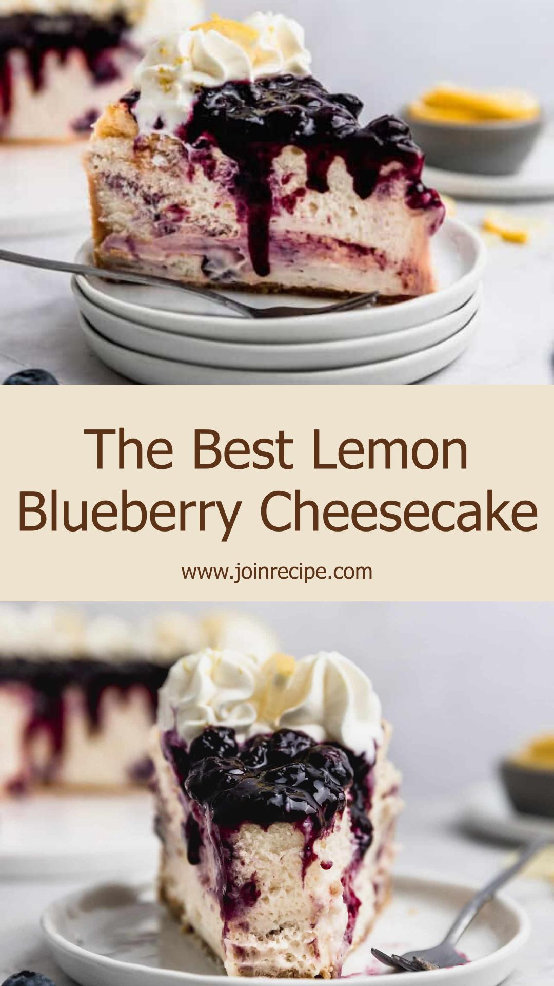 Lemon Blueberry Cheesecake — pin 2