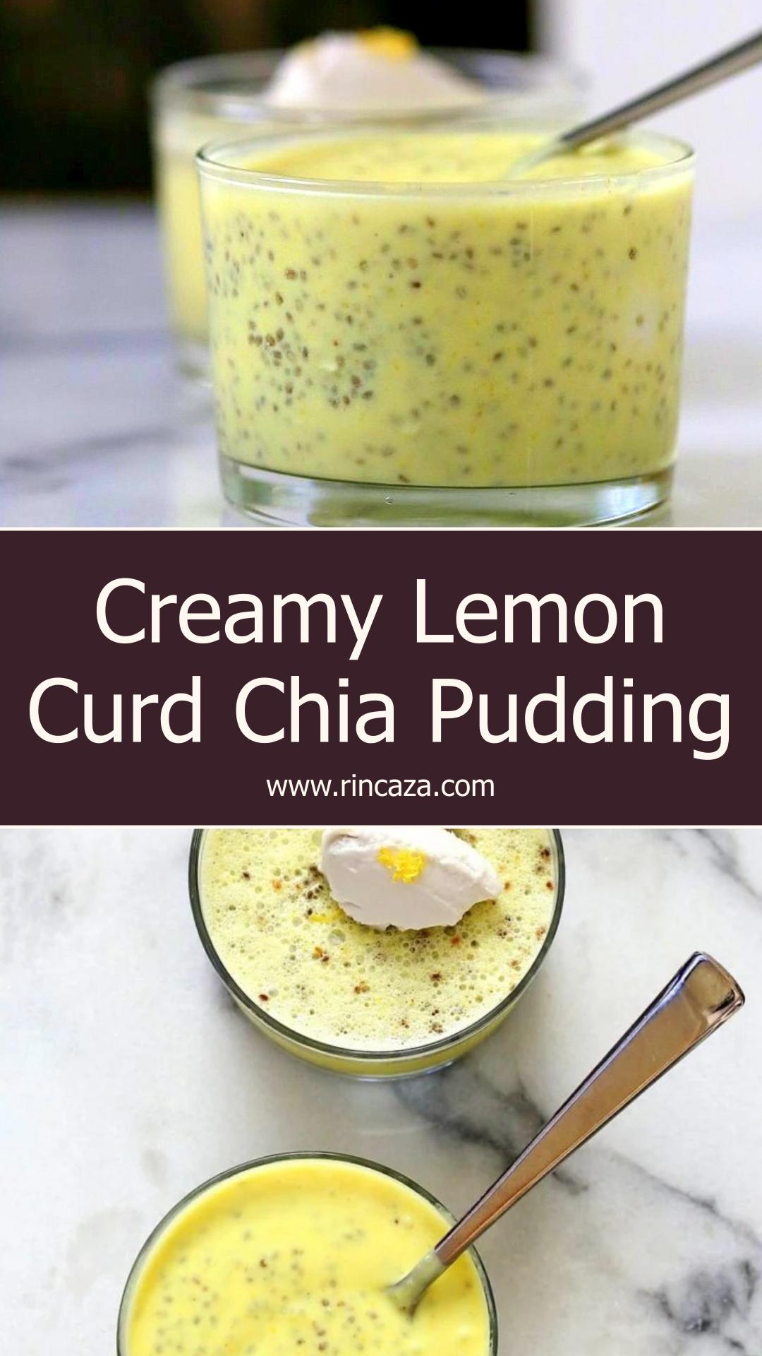 Lemon Curd Chia Pudding with Thick Coconut Milk and Turmeric — pin 1