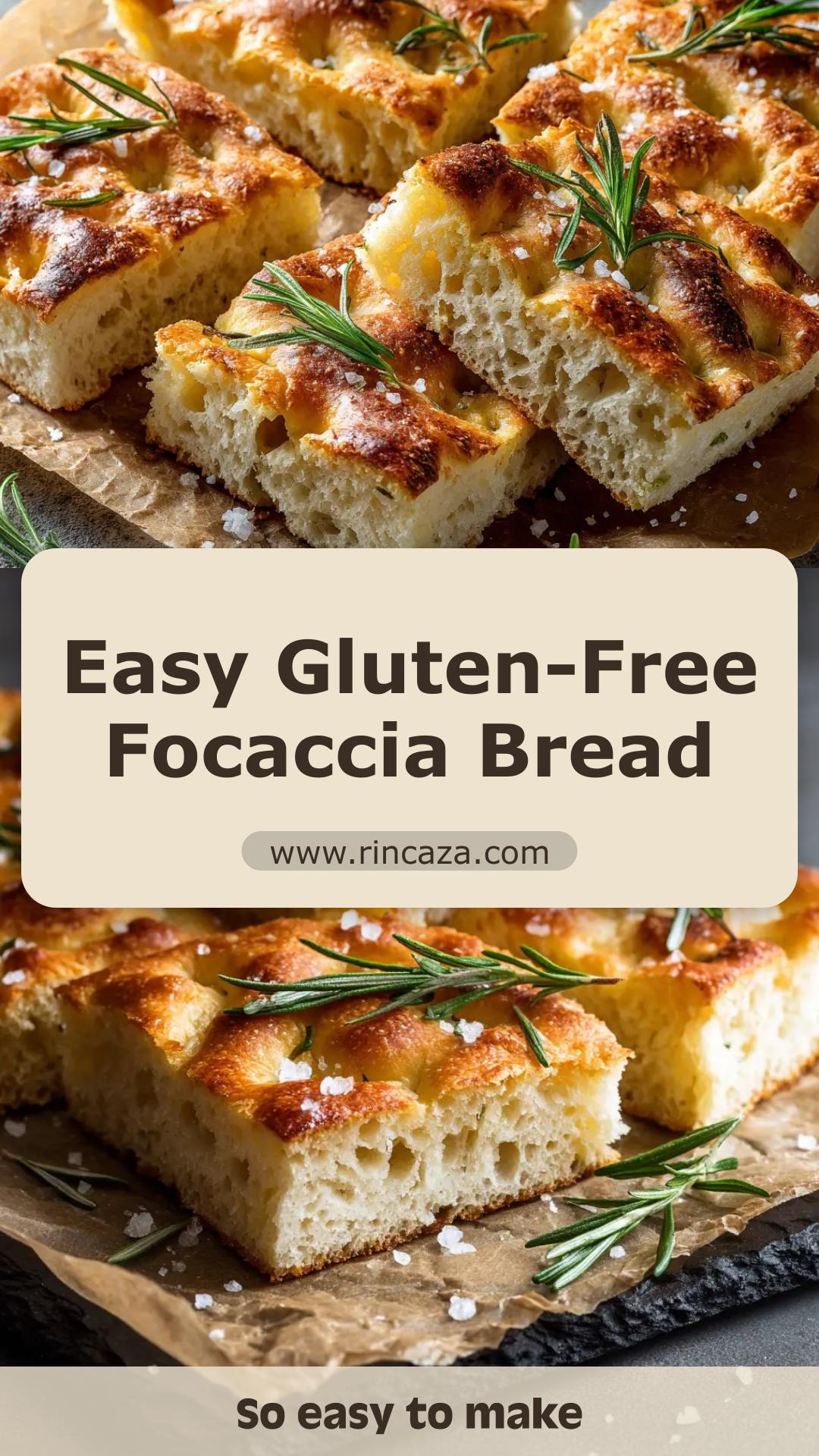 Gluten-Free Focaccia Bread with Rosemary and Flaky Sea Salt — pin 2