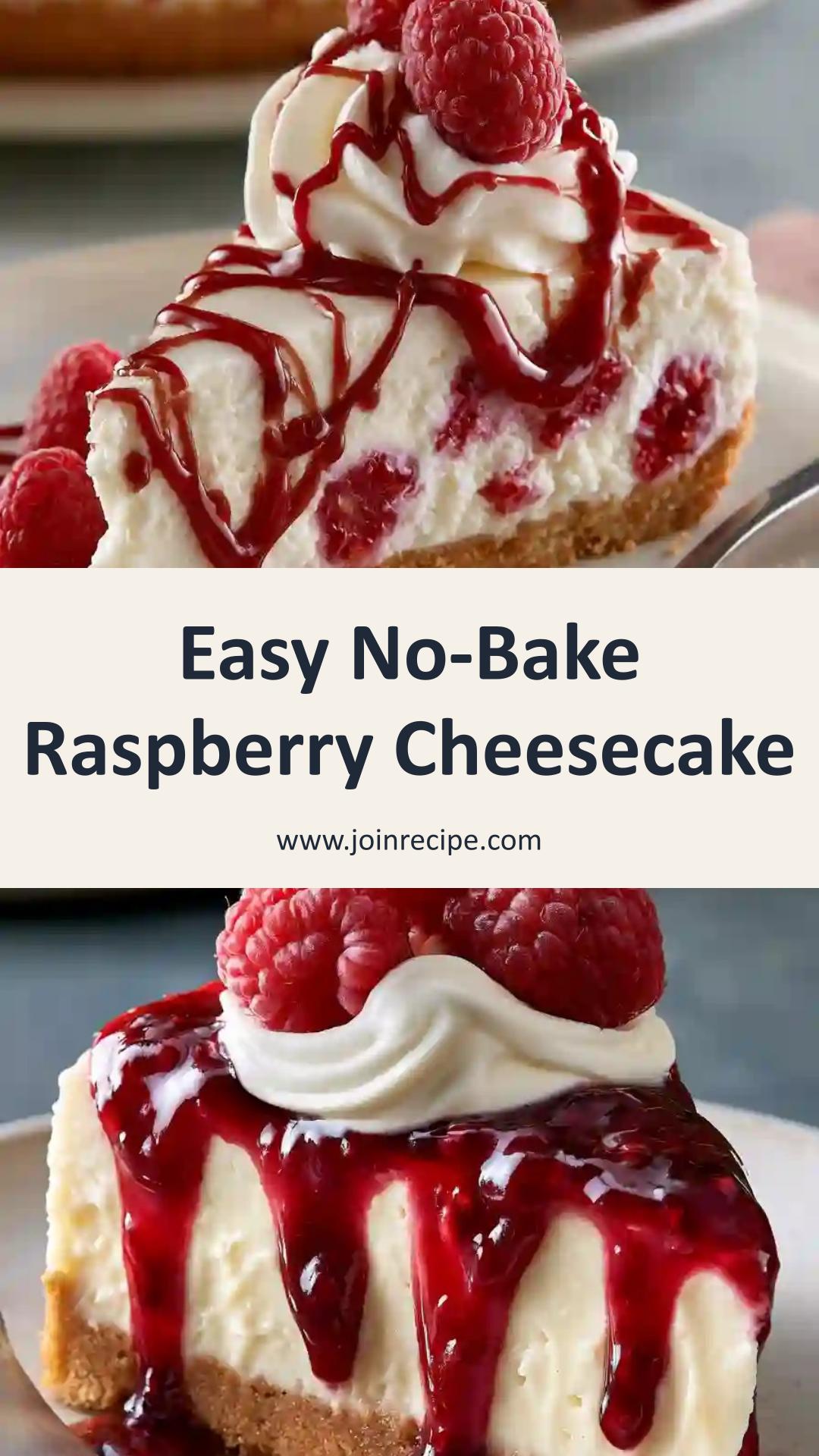 No-Bake White Chocolate Raspberry Icebox Cheesecake: Creamy and Refreshing Dessert — pin 3