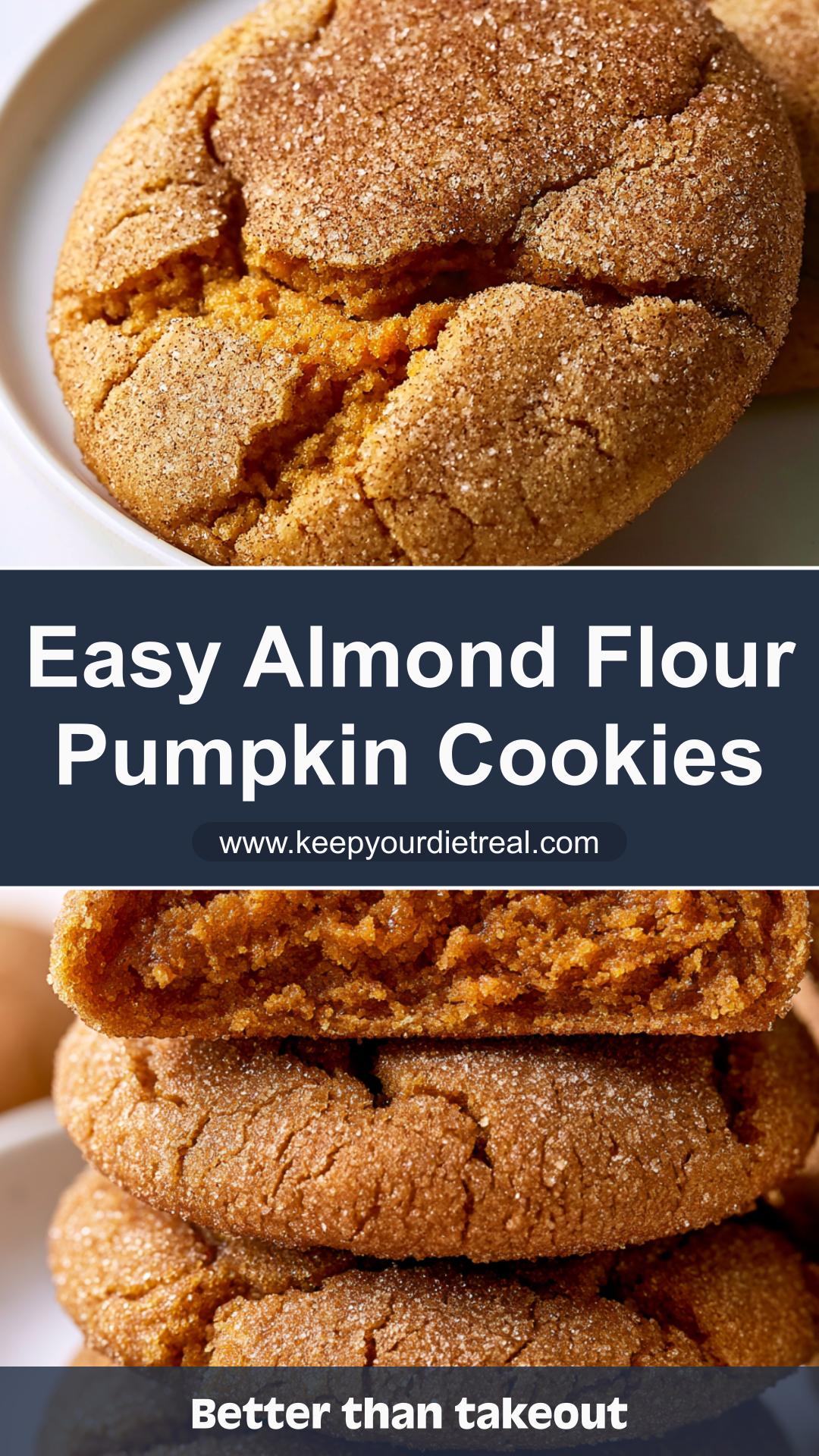 Almond Flour Pumpkin Spice Cookies with Cinnamon Sugar Coating — pin 2