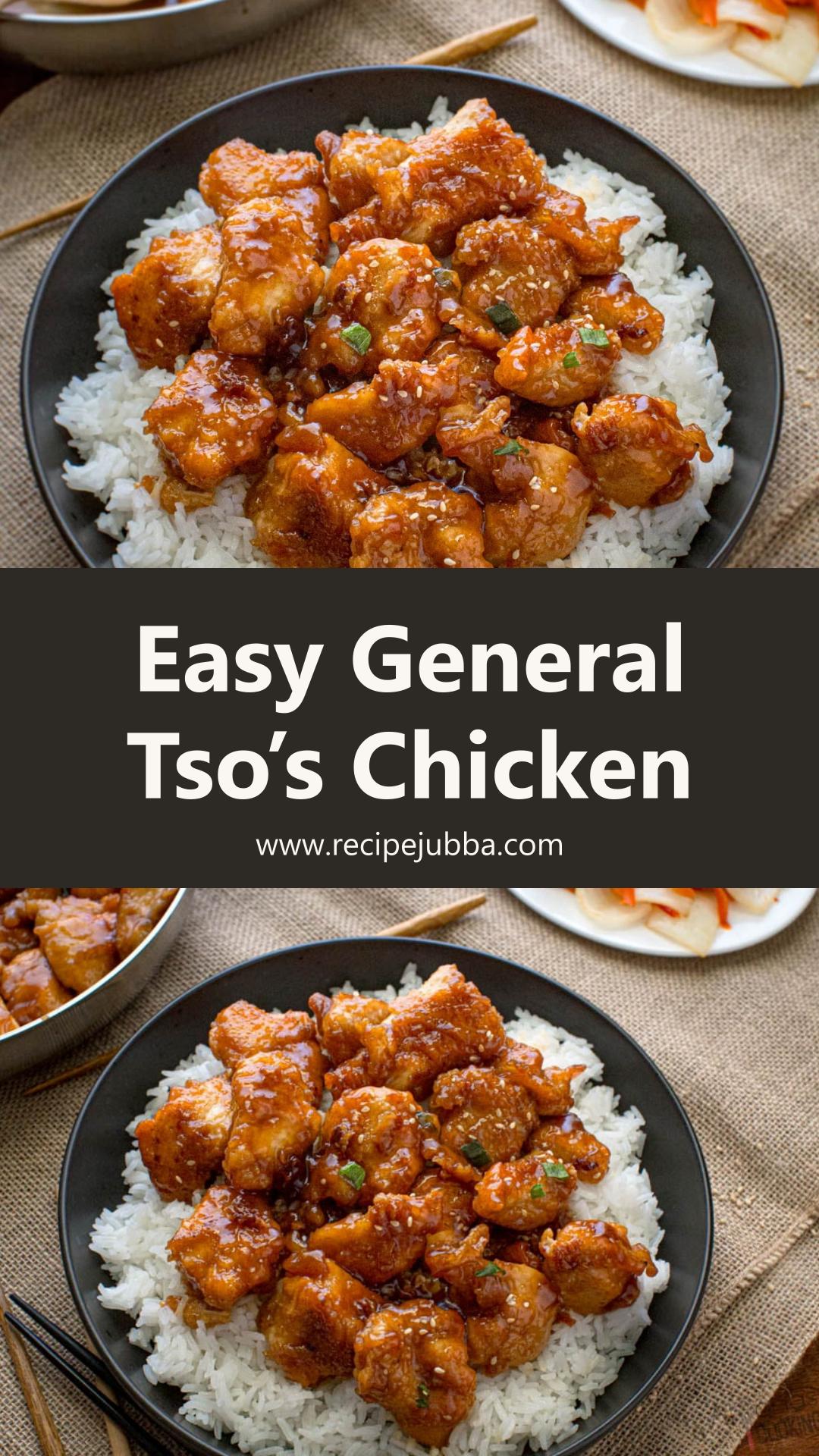 General Tso’s Chicken with Glossy Sweet-Spicy Sauce — pin 2