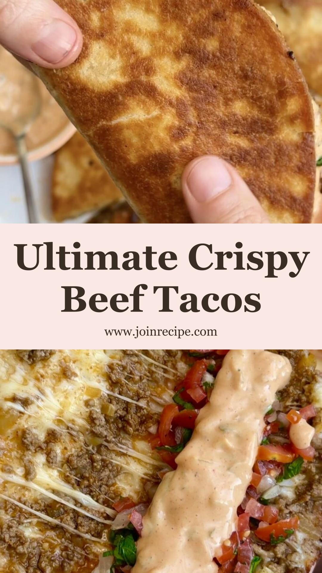 Crispy Beef Tacos With Juicy Spiced Beef and Gouda — pin 1