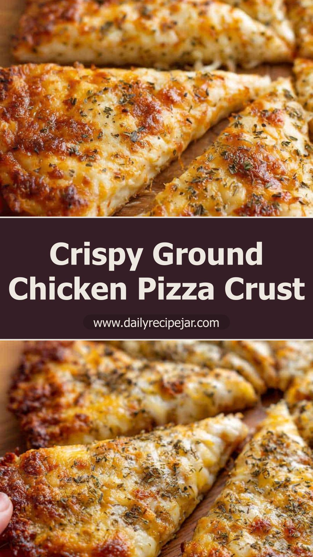 Ground Chicken Pizza Crust with Parmesan and Oregano — pin 2