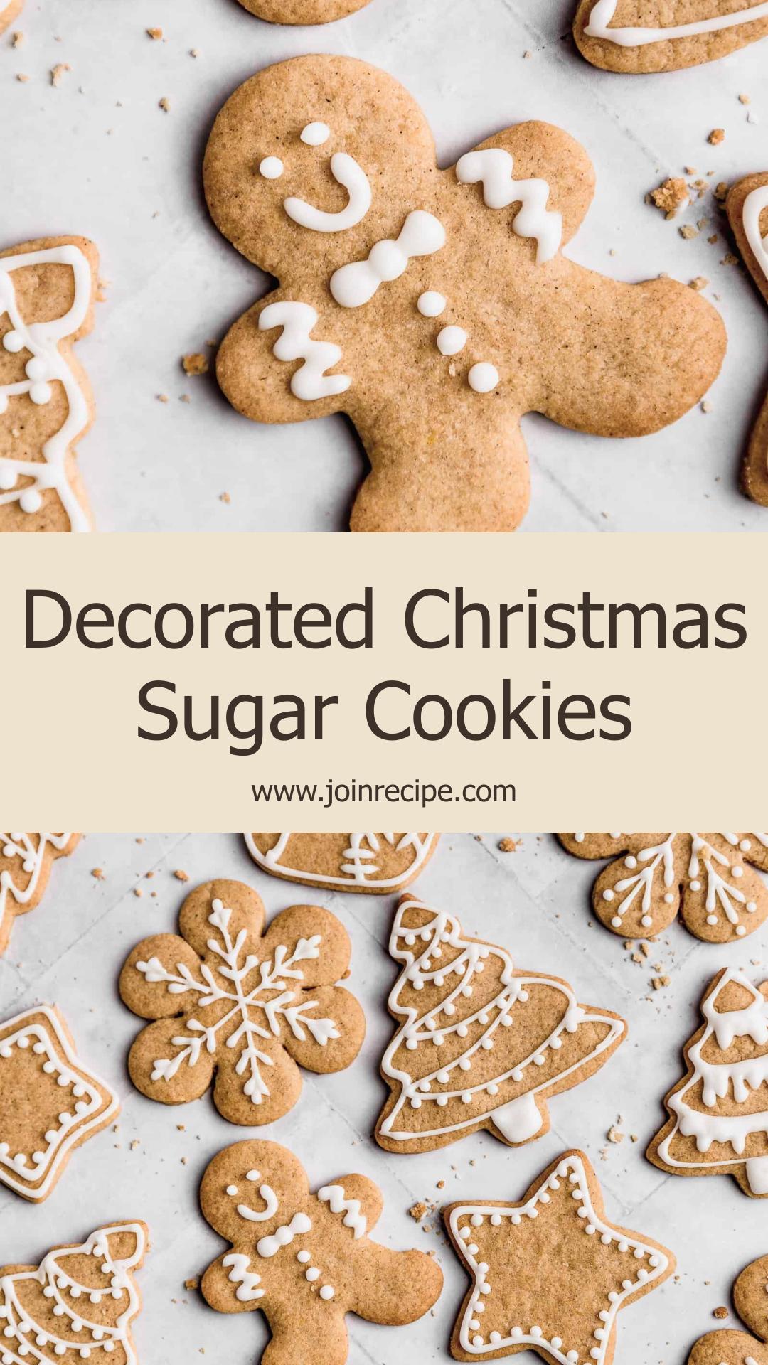 Decorated Christmas Sugar Cookies — pin 1