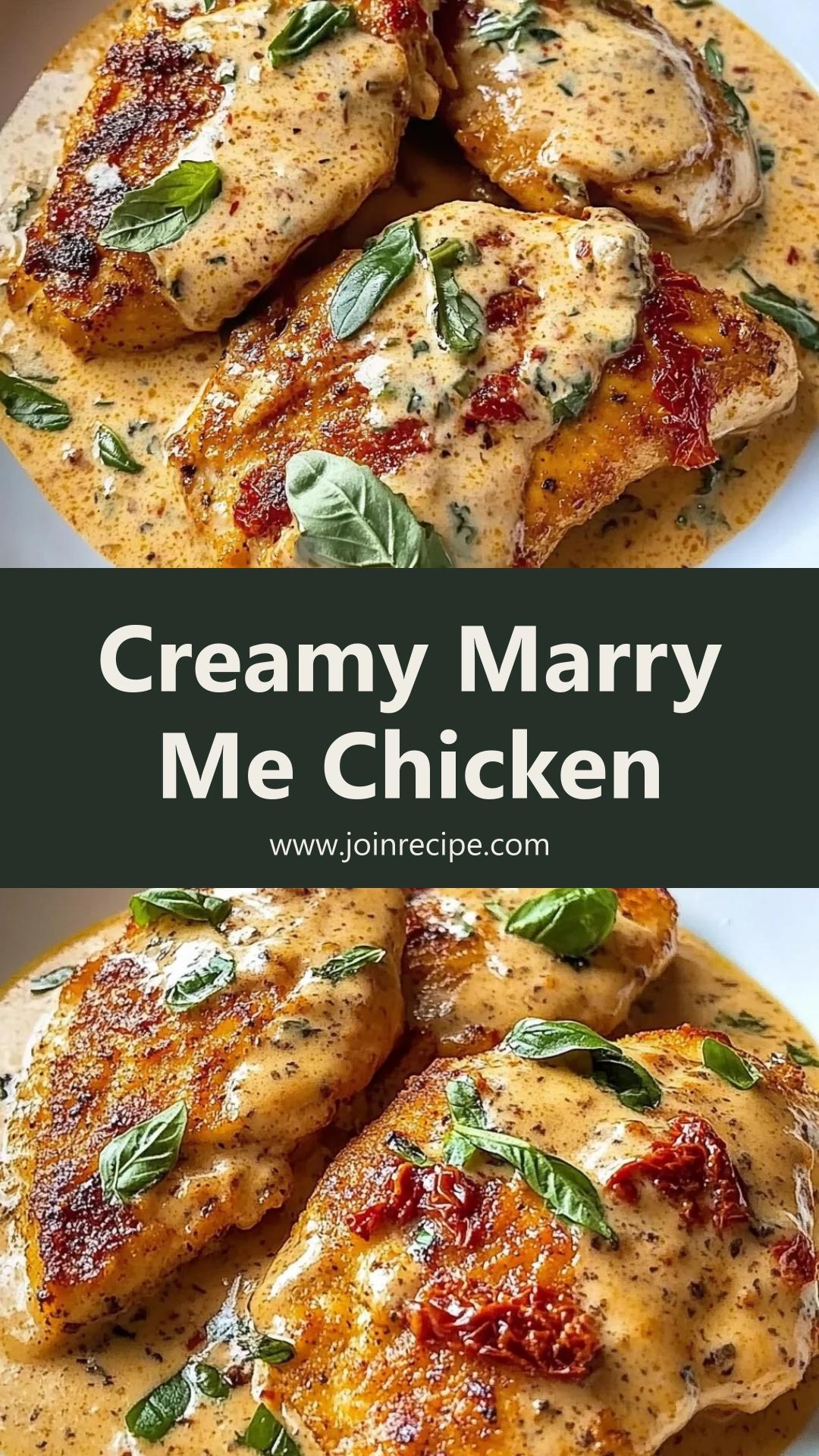 Original Marry Me Chicken: Tender Chicken in Creamy Sun-Dried Tomato Sauce — pin 2