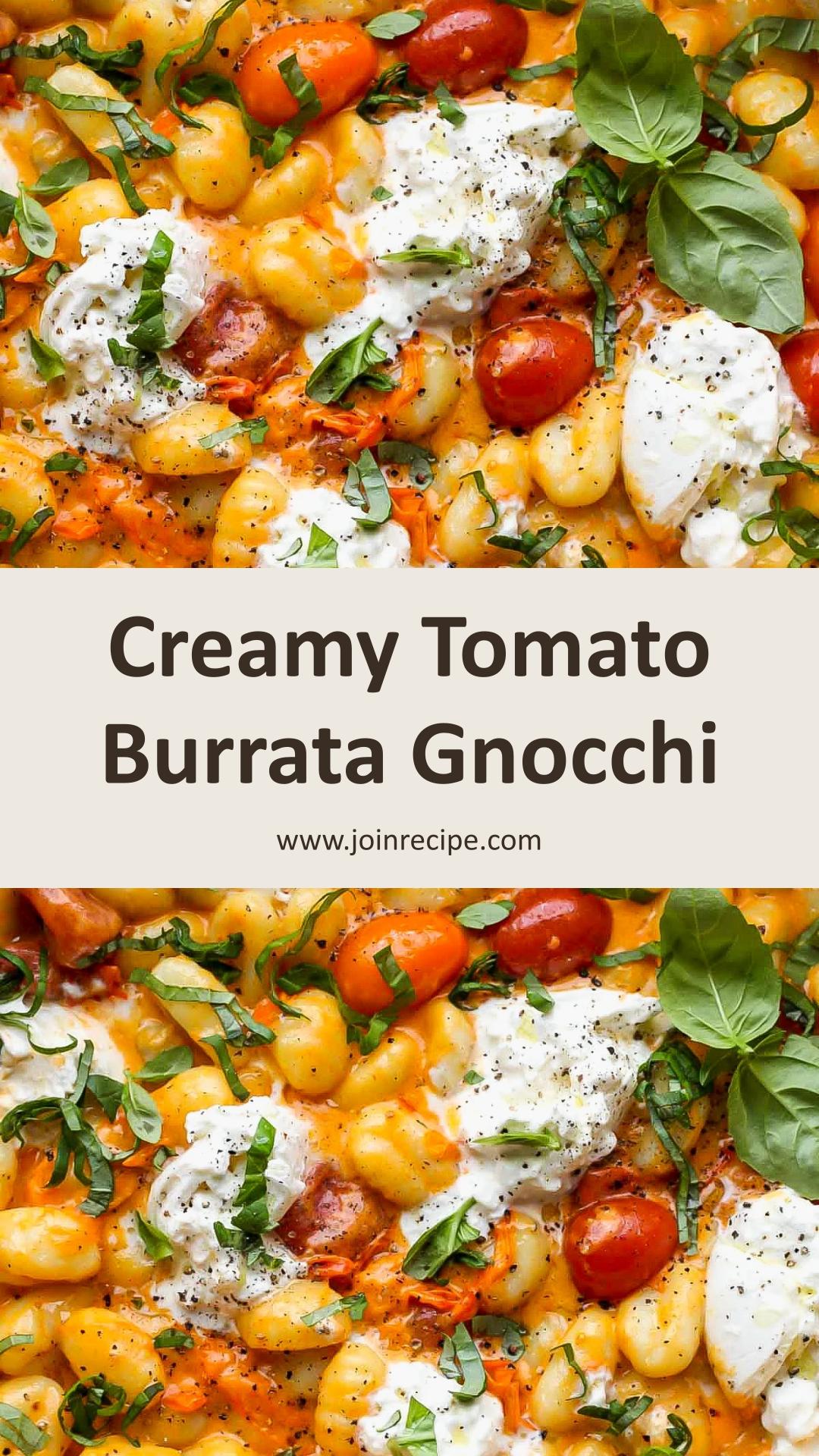 Creamy Tomato Gnocchi with Burrata and Jammy Cherry Tomatoes — pin 4