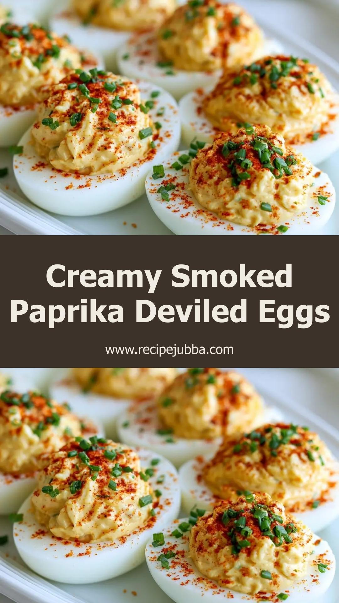 Smoked Paprika Deviled Eggs: Creamy and Smoky Flavor for Any Gathering — pin 2