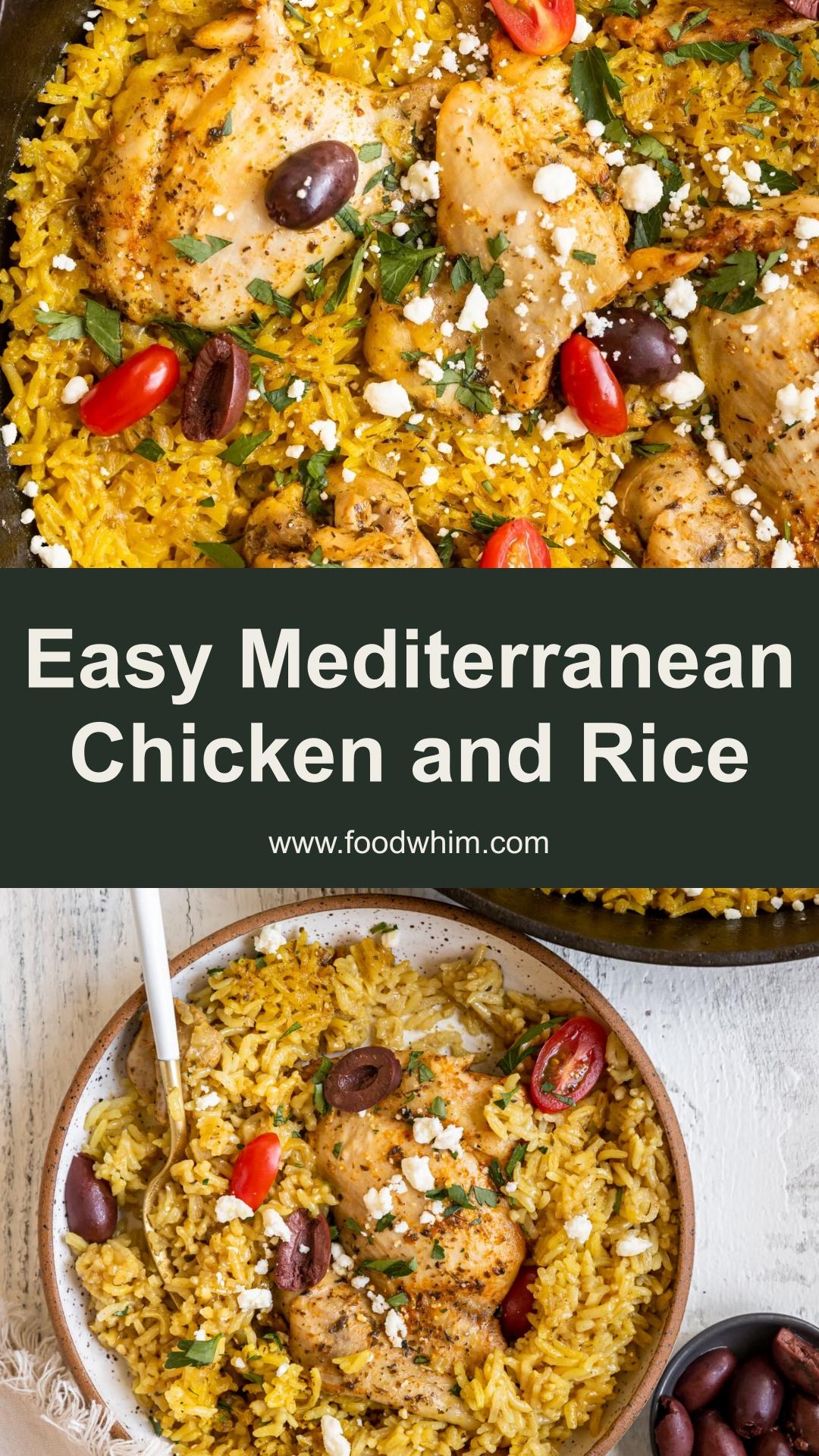 Mediterranean Chicken and Rice with Yellow Jasmine Rice — pin 2