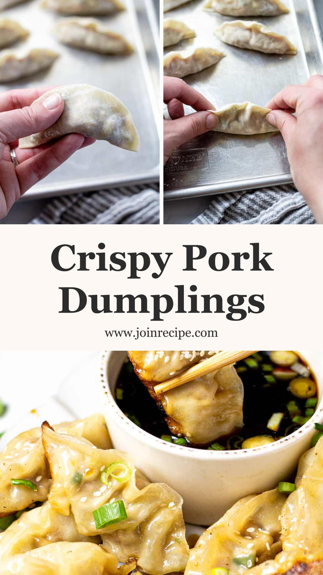 Pork Dumplings with Crisp Golden Bases and Tender Pork Filling — pin 1