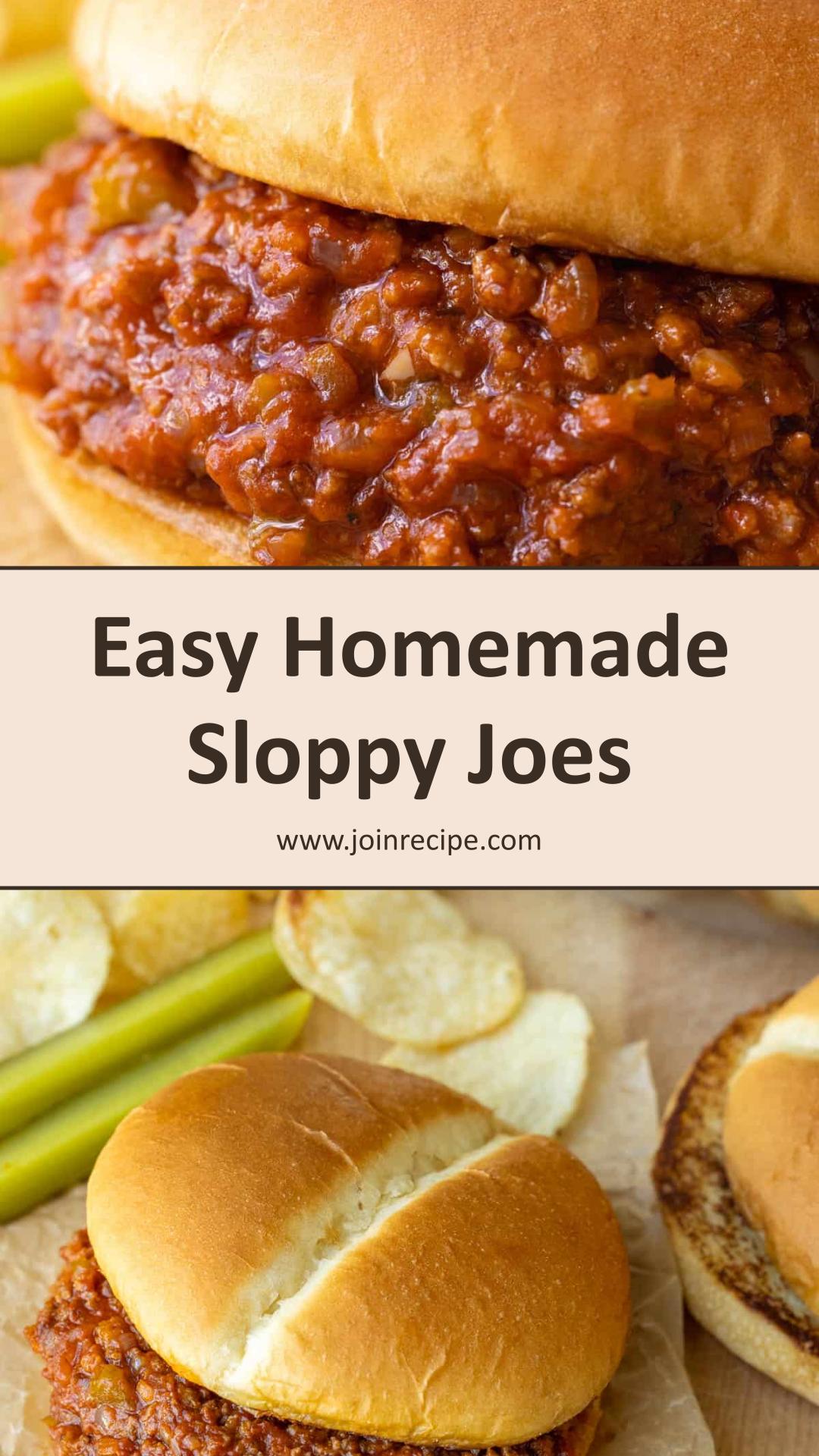 Homemade Sloppy Joes with Sweet-Tangy Tomato Sauce — pin 2
